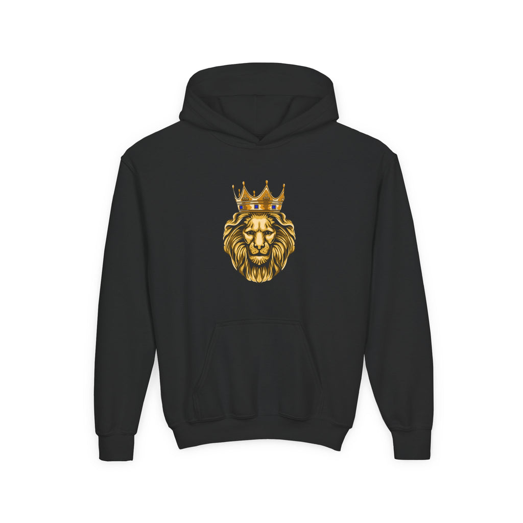 Faithwear hoodie with lion symbol and message