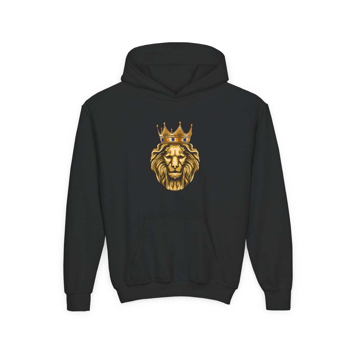 Faithwear hoodie with lion symbol and message