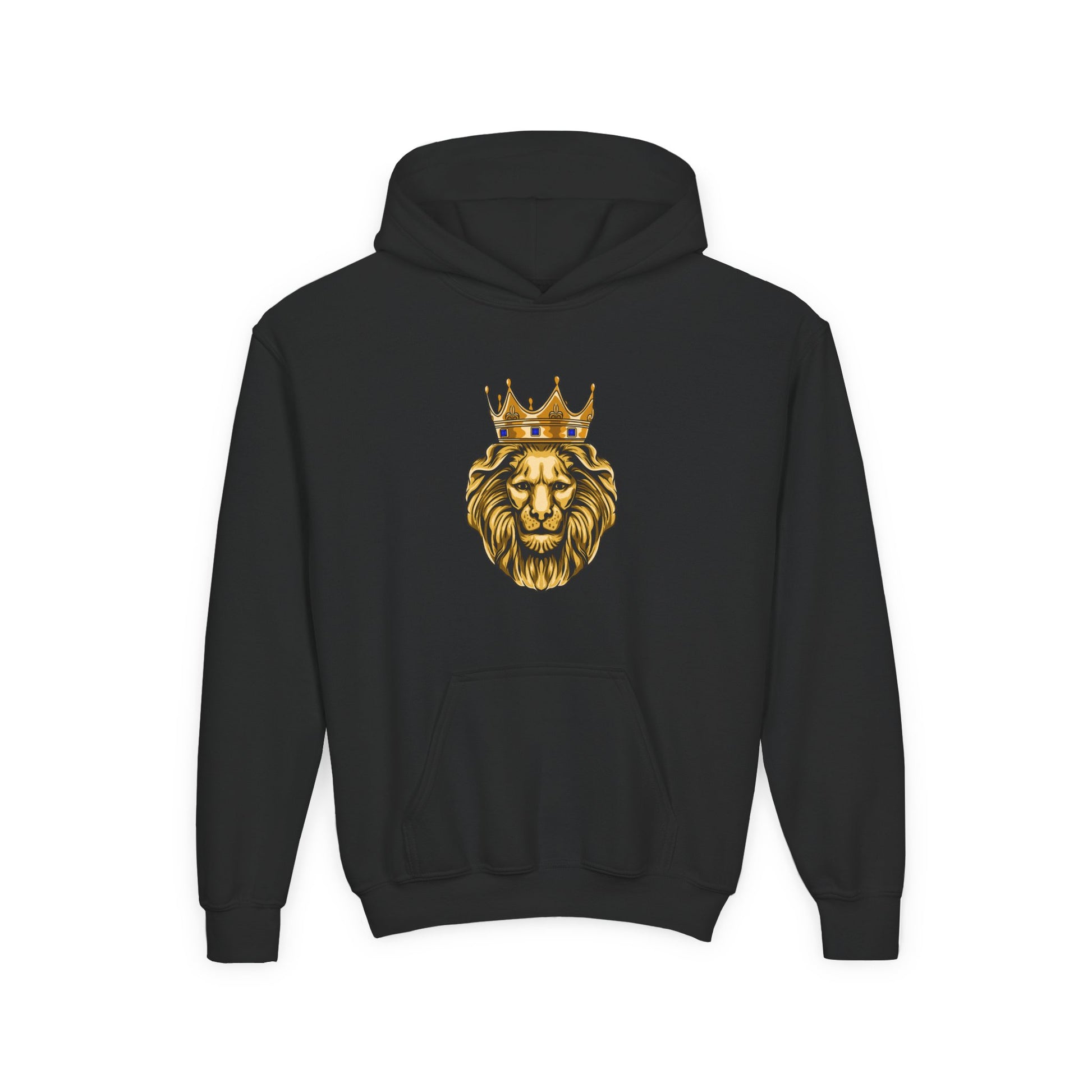 Faithwear hoodie with lion symbol and message