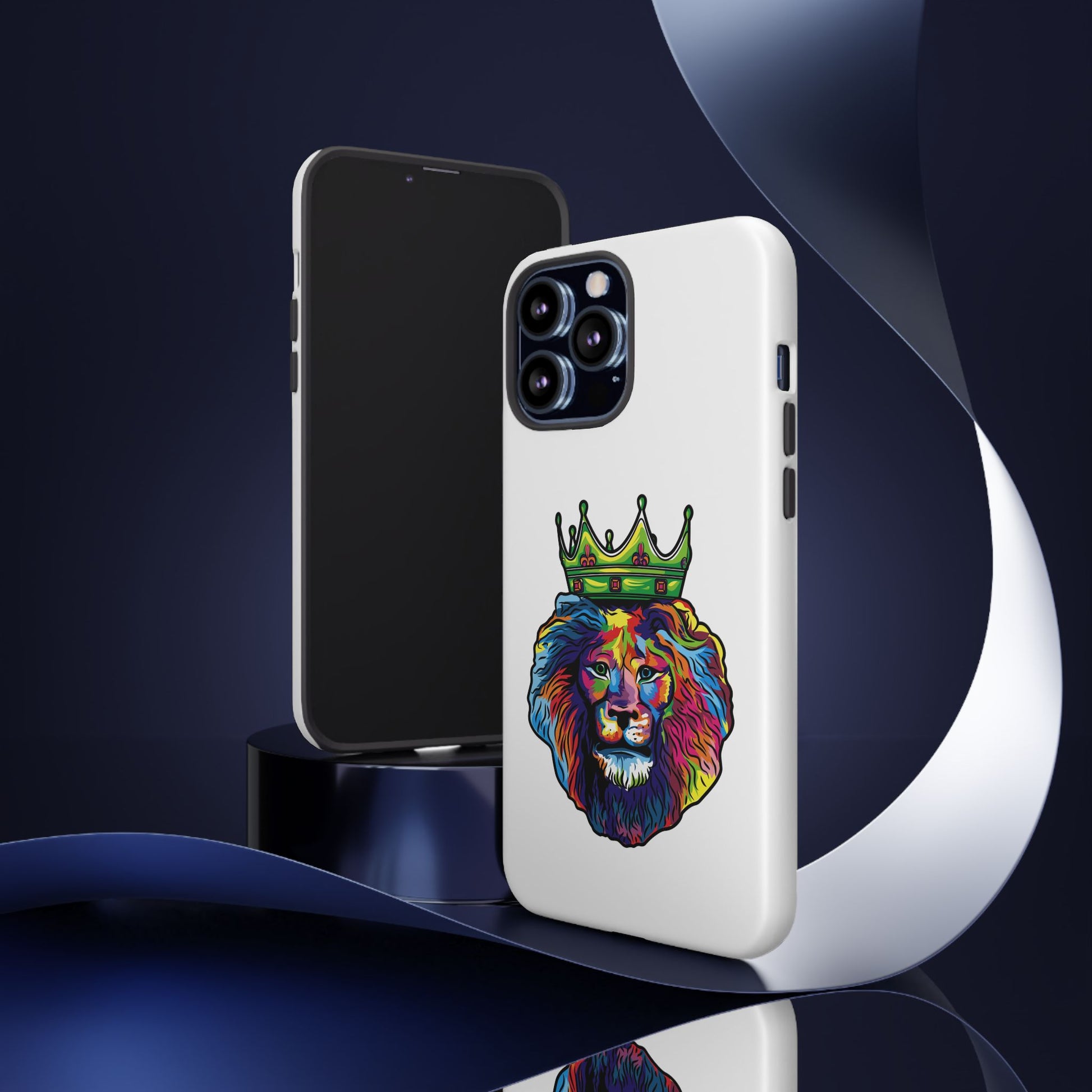 Durable faith-inspired phone case with vibrant lion artwork from The Original.