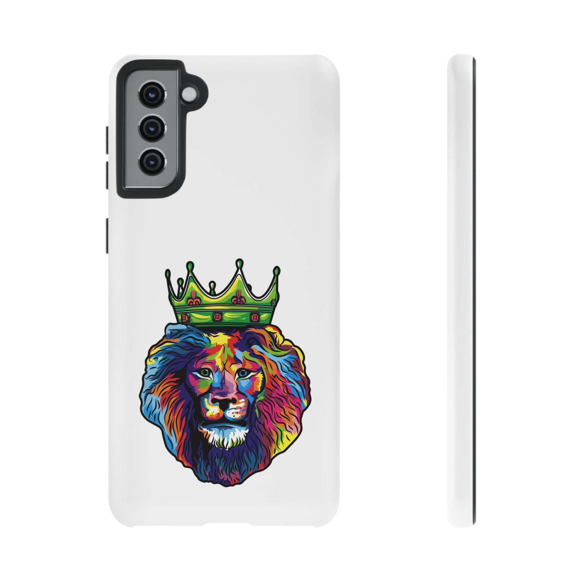 Durable faith-inspired phone case with vibrant lion artwork from The Original.