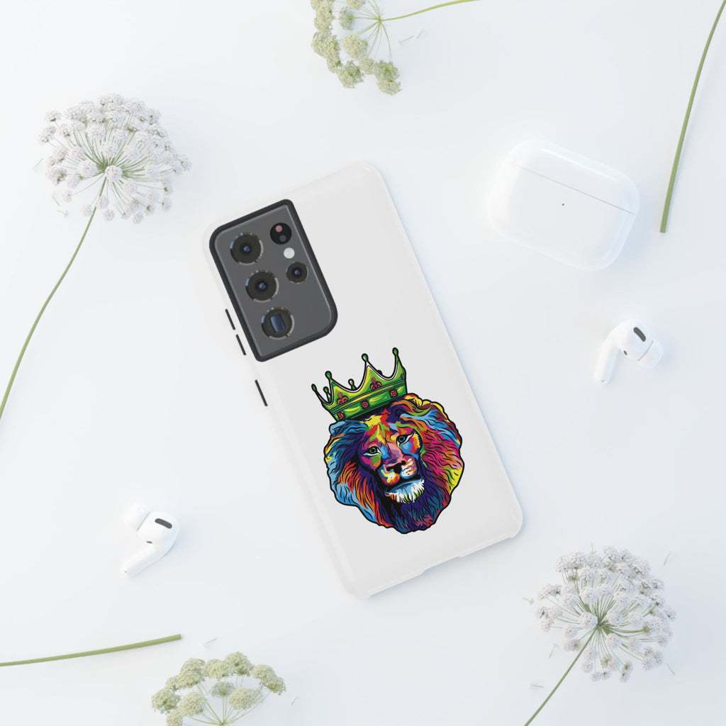 Durable faith-inspired phone case with vibrant lion artwork from The Original.