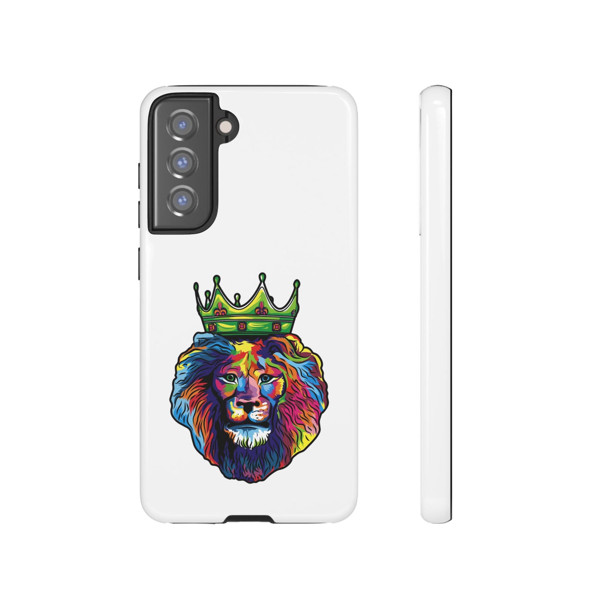 Durable faith-inspired phone case with vibrant lion artwork from The Original.