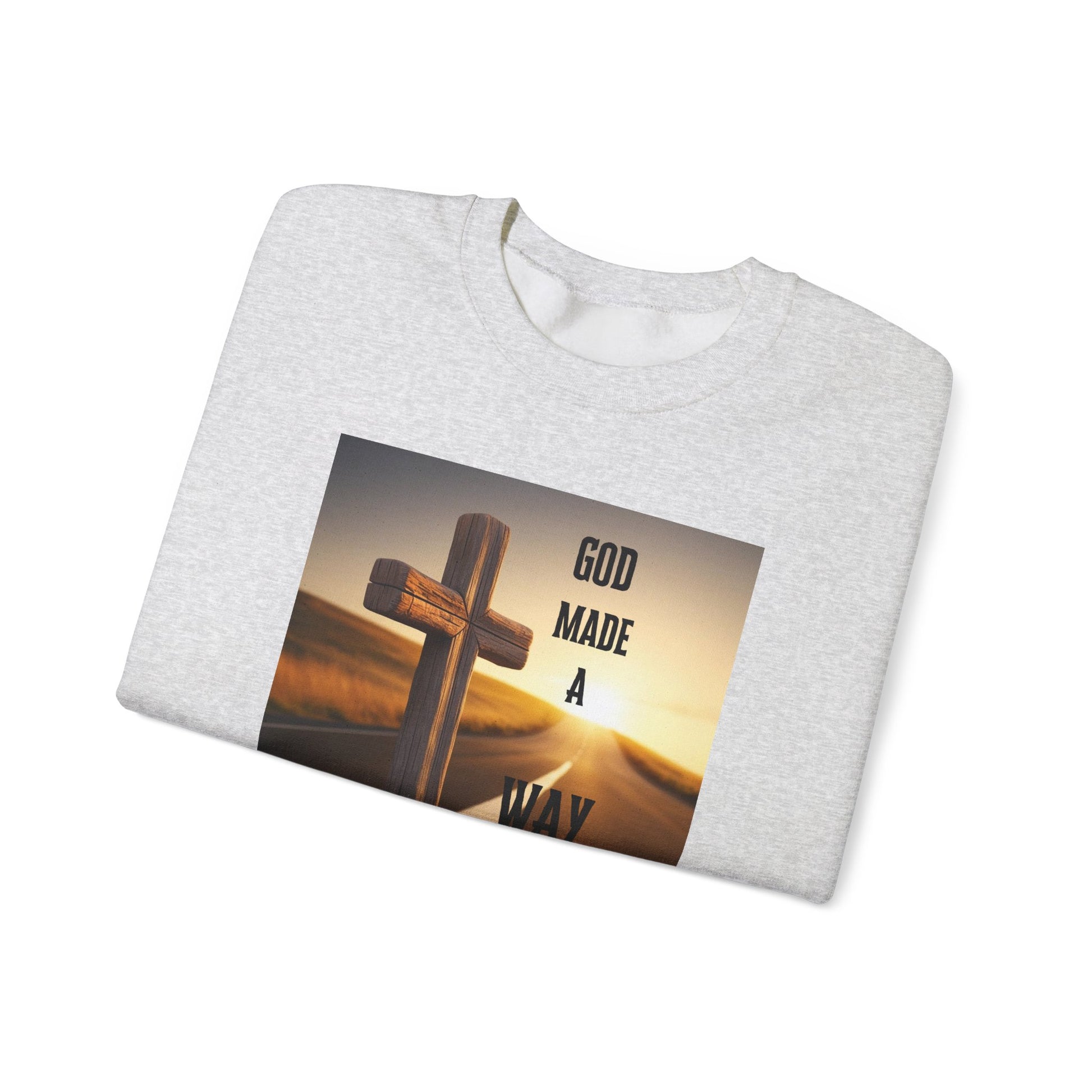 Folded Ethically made Christian sweatshirt – ideal for gifting or everyday wear