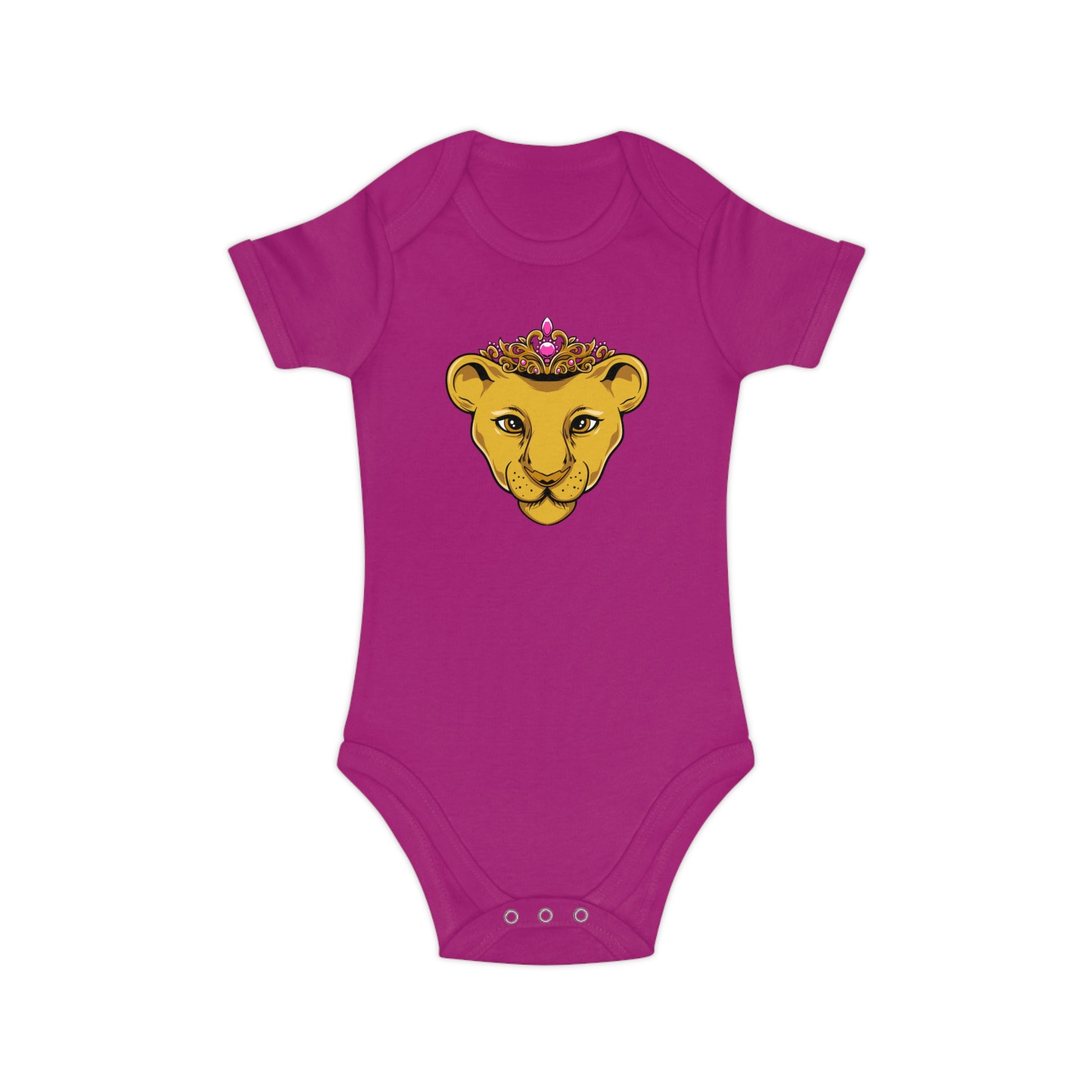 The Original - faithwear fuchsia PRINCESS onesie for baby girls – soft, breathable and easy to dress