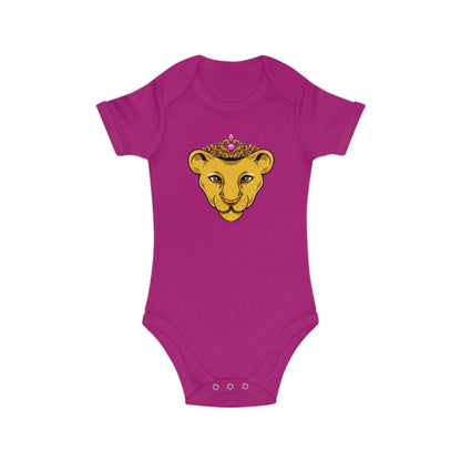 The Original - faithwear fuchsia PRINCESS onesie for baby girls – soft, breathable and easy to dress