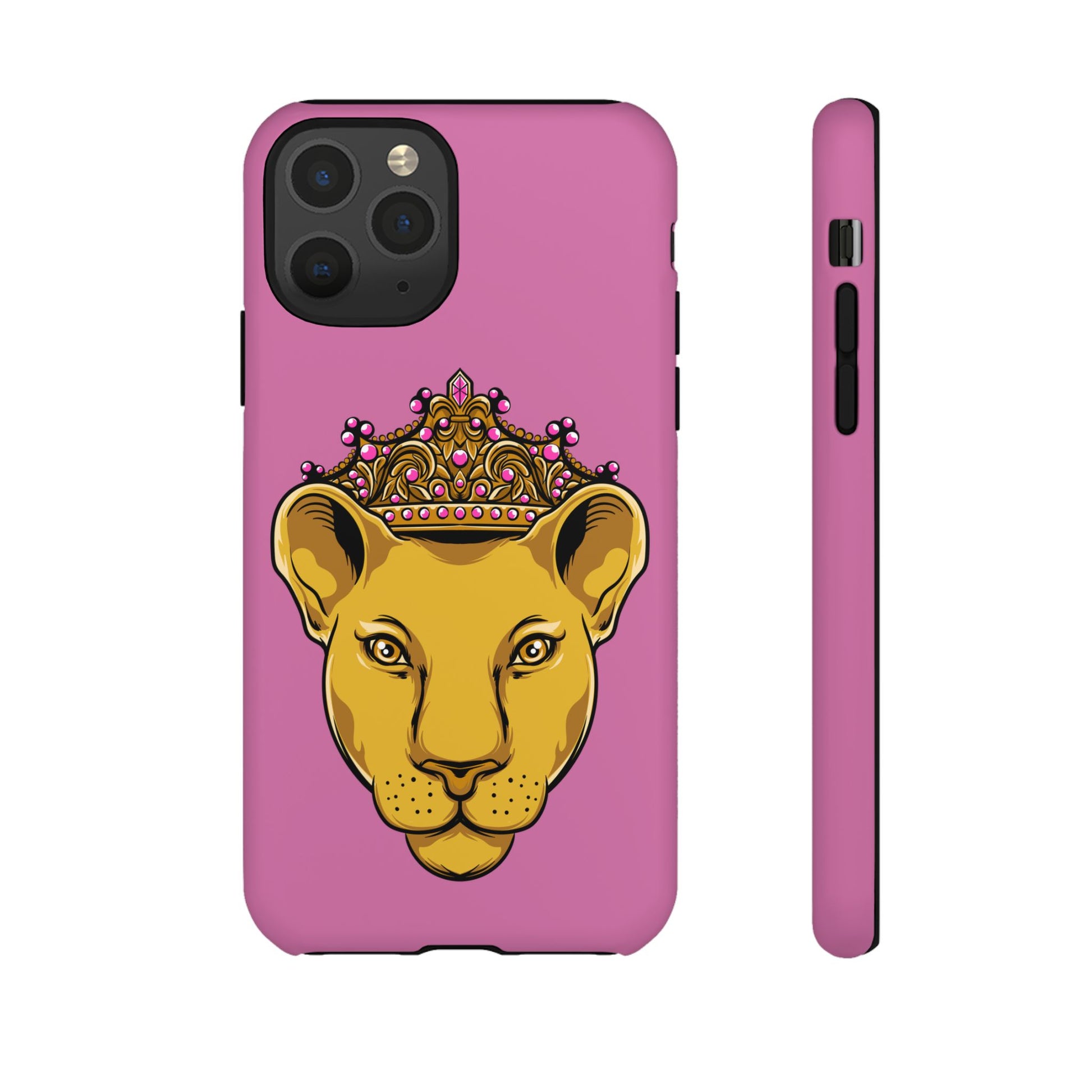 Baby pink LIONESS phone case for women - The Original faith-inspired protective cover with bold design
