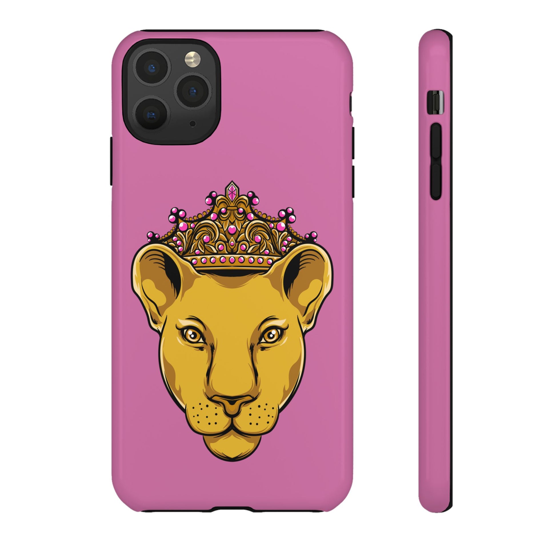 Baby pink LIONESS phone case for women - The Original faith-inspired protective cover with bold design