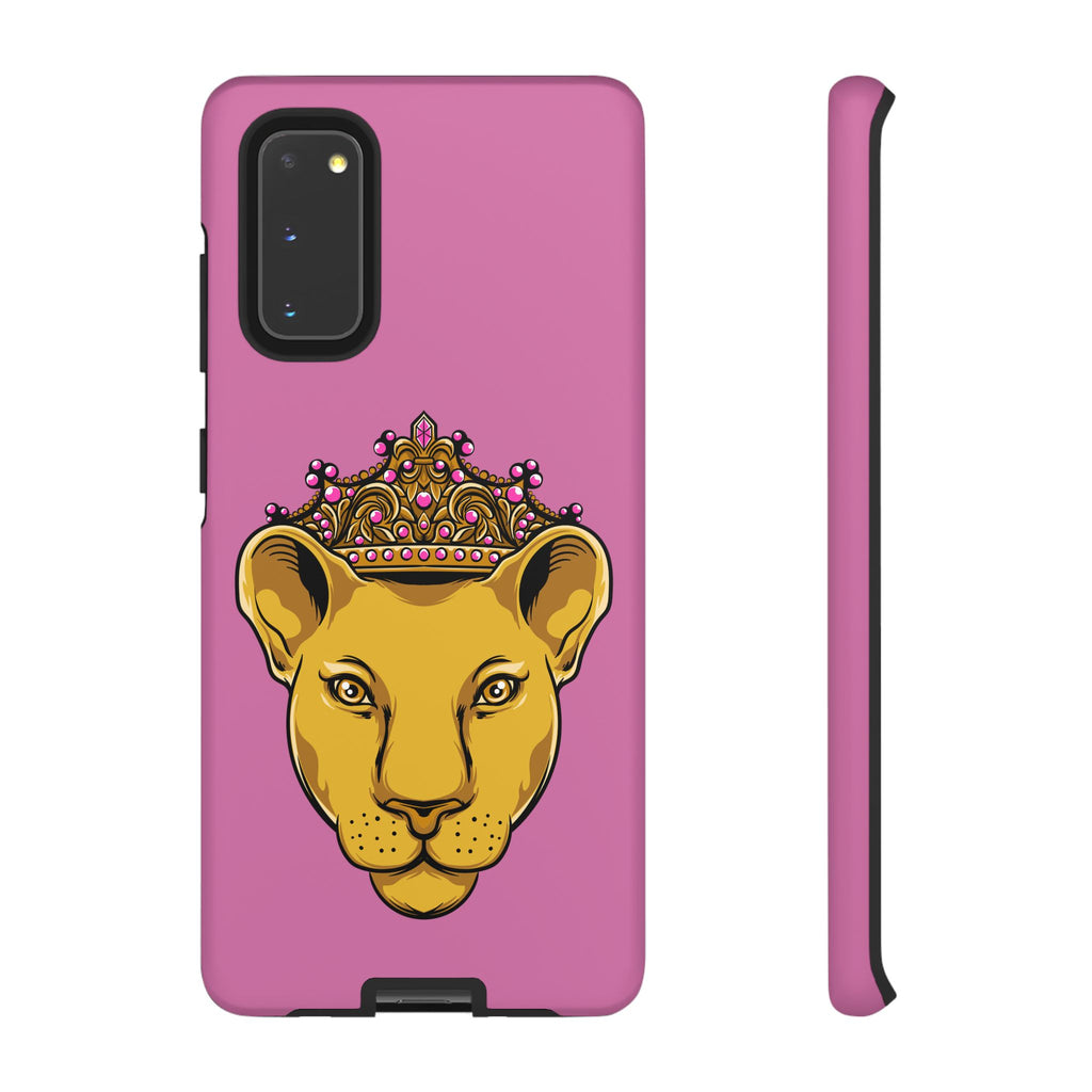Baby pink LIONESS phone case for women - The Original faith-inspired protective cover with bold design