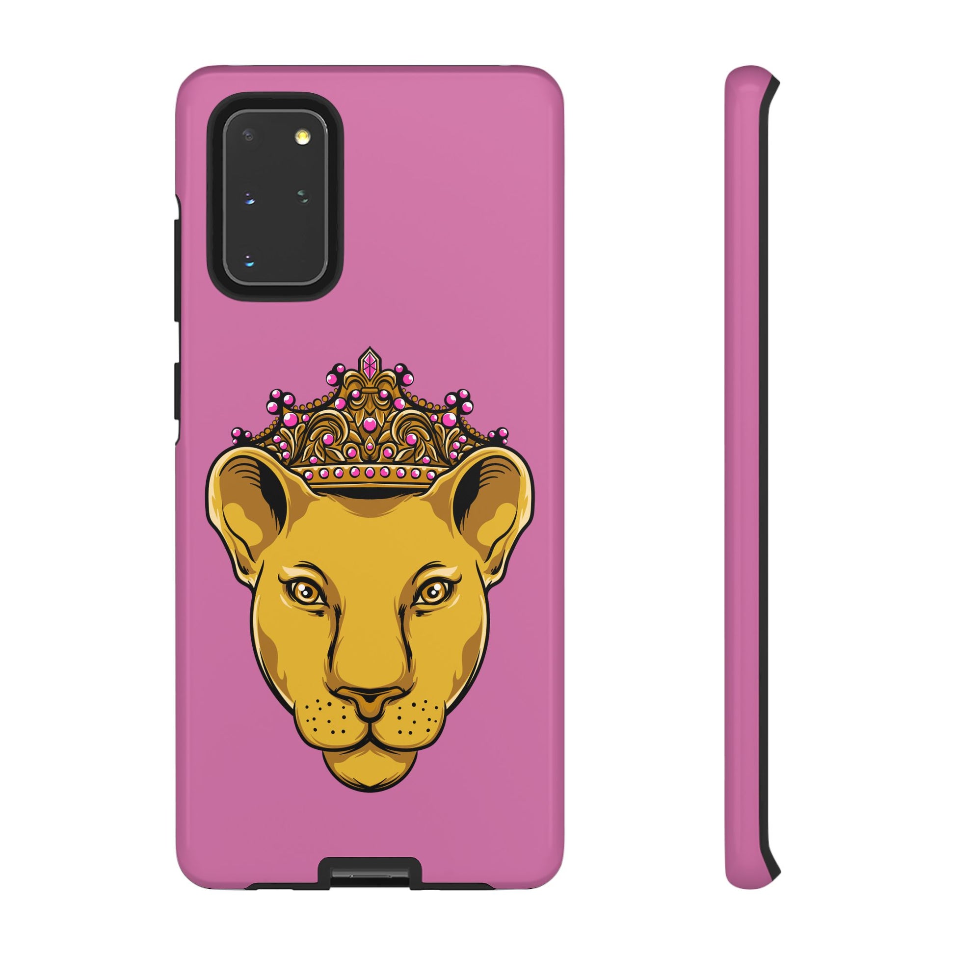 Baby pink LIONESS phone case for women - The Original faith-inspired protective cover with bold design
