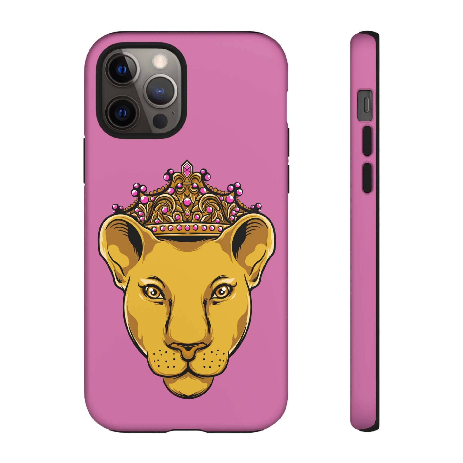 Baby pink LIONESS phone case for women - The Original faith-inspired protective cover with bold design