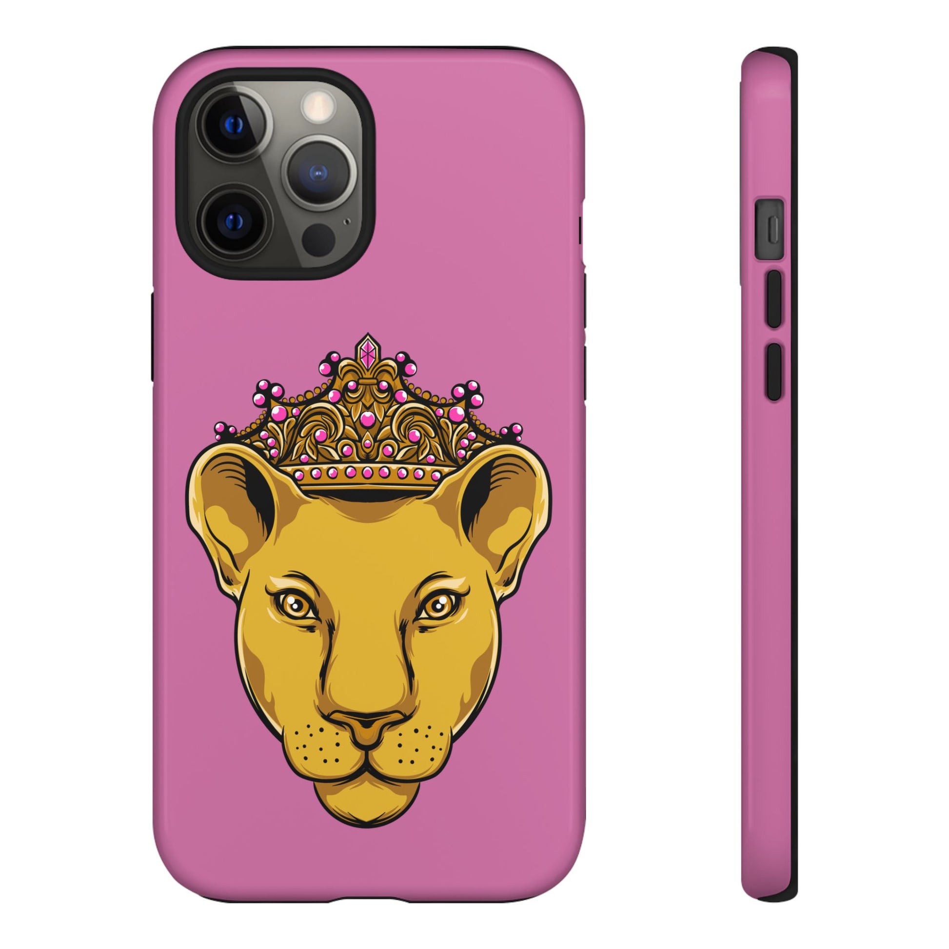 Baby pink LIONESS phone case for women - The Original faith-inspired protective cover with bold design