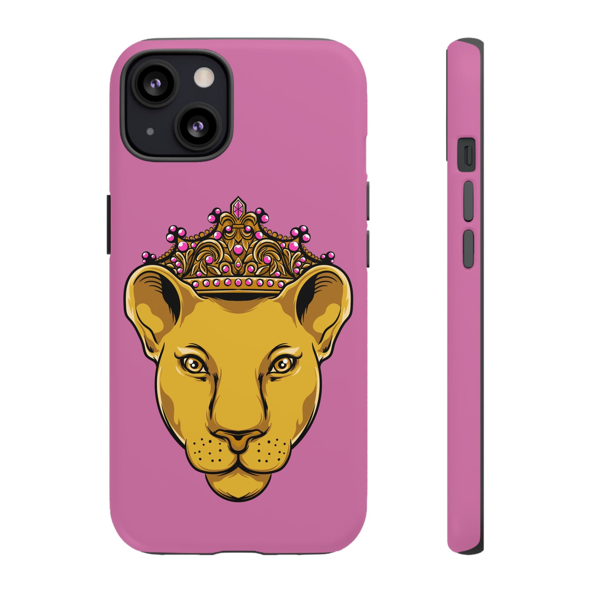 Baby pink LIONESS phone case for women - The Original faith-inspired protective cover with bold design