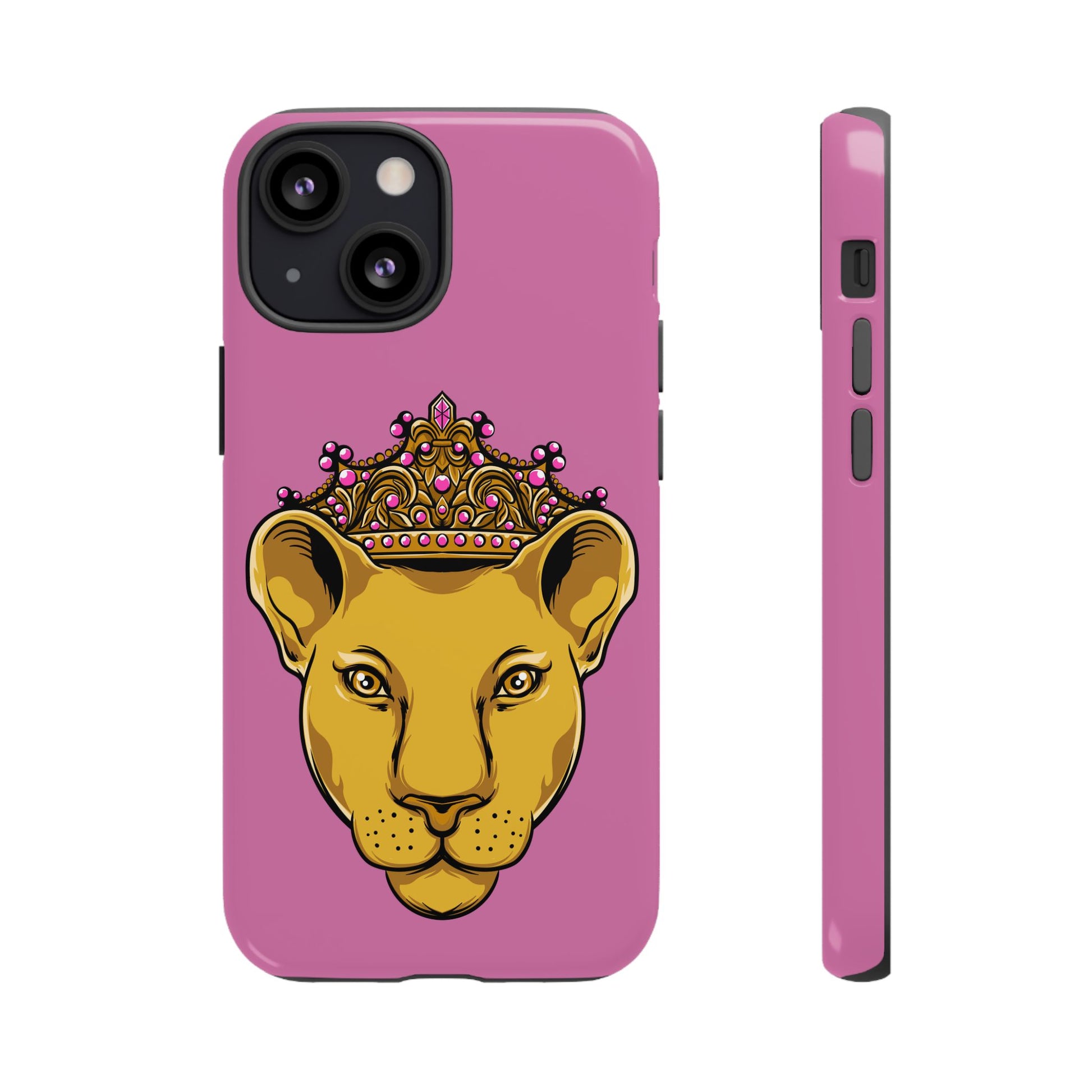Baby pink LIONESS phone case for women - The Original faith-inspired protective cover with bold design