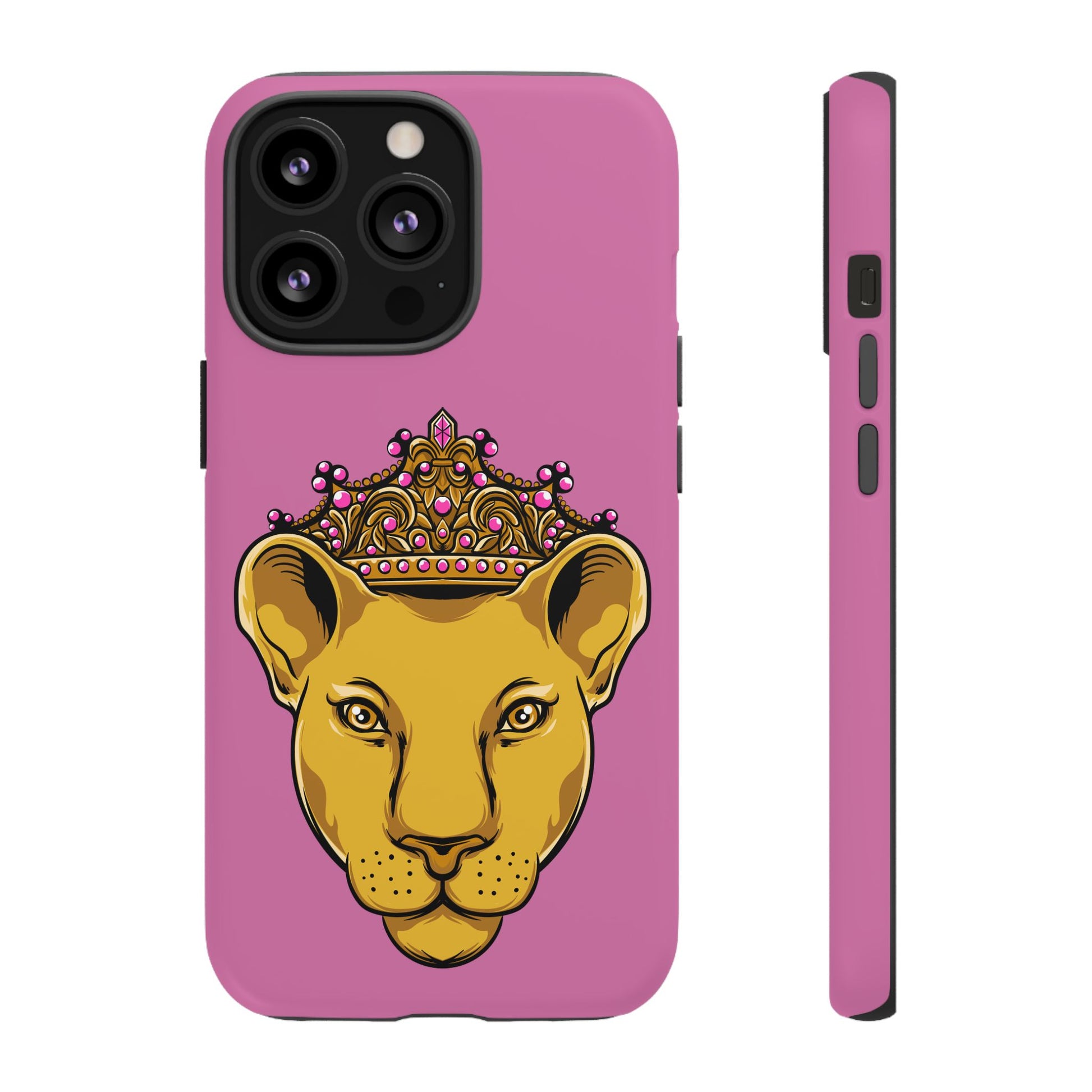 Baby pink LIONESS phone case for women - The Original faith-inspired protective cover with bold design