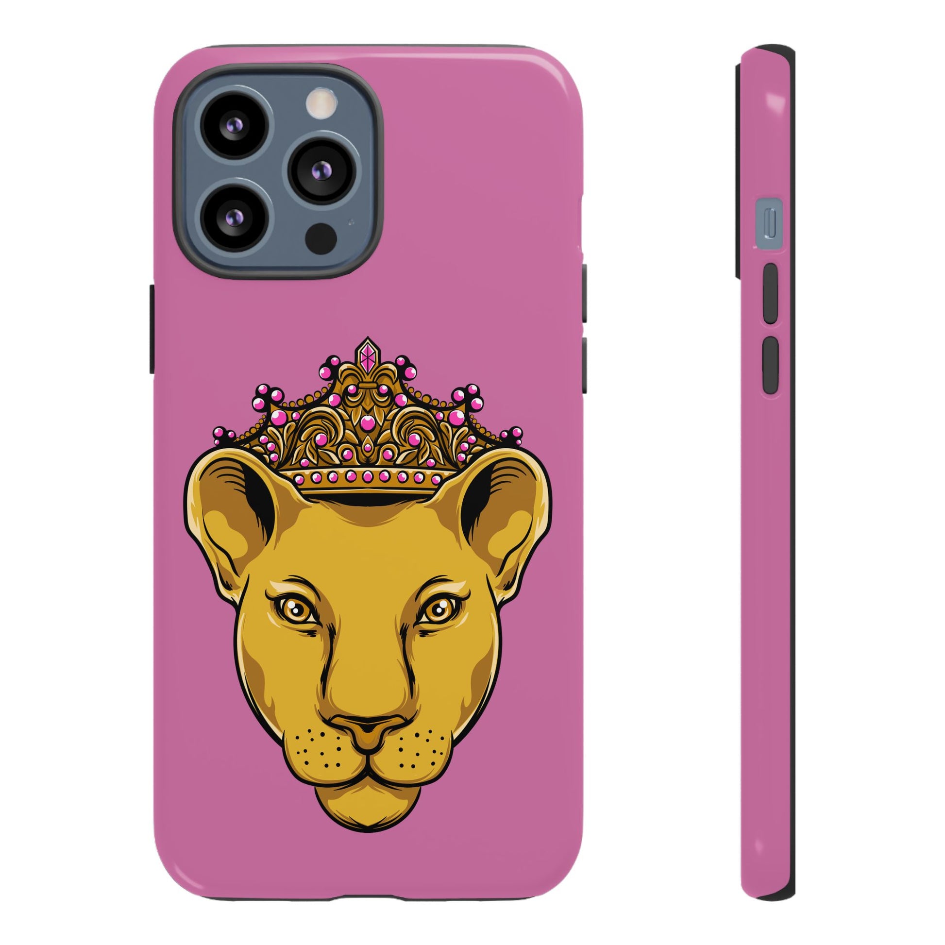 Baby pink LIONESS phone case for women - The Original faith-inspired protective cover with bold design