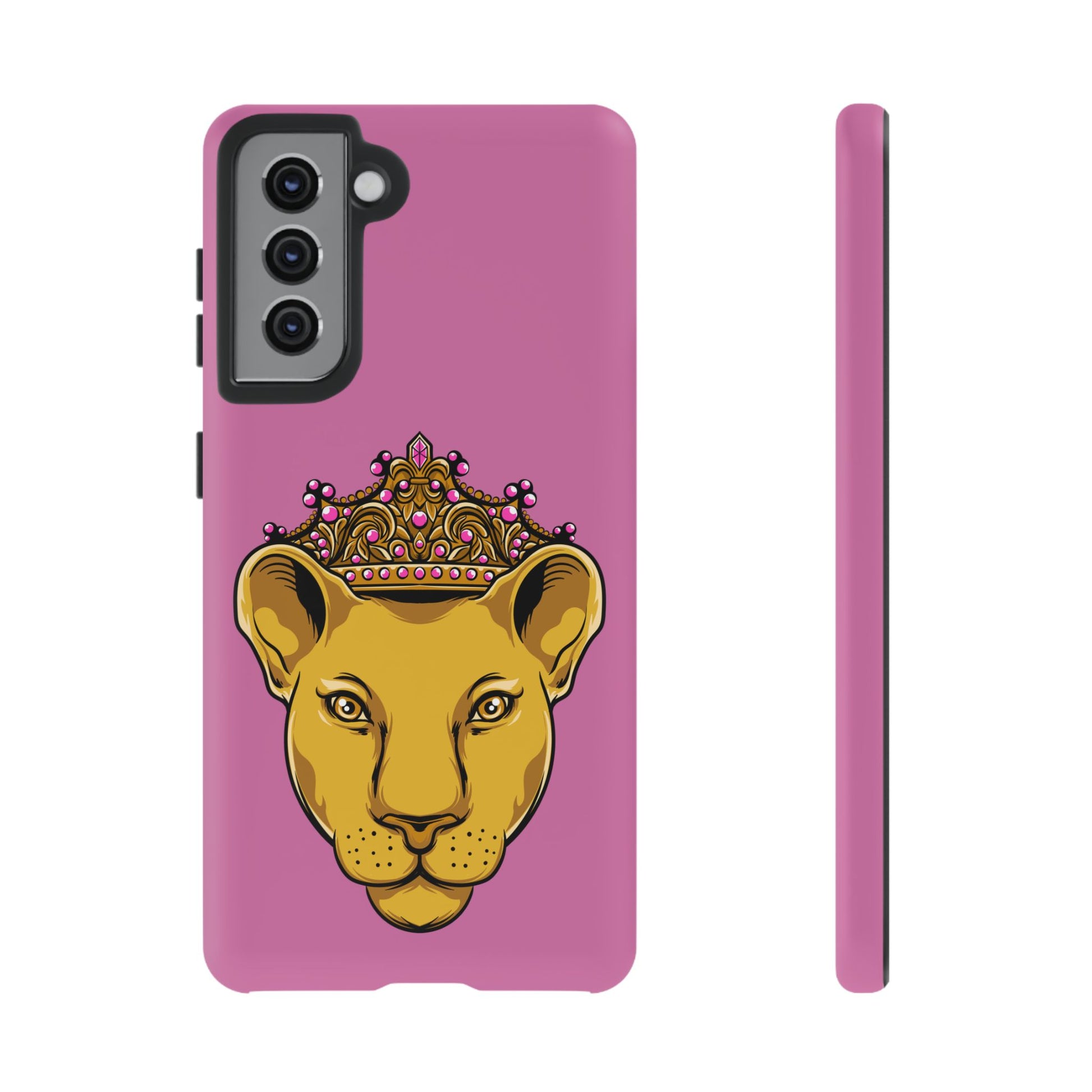 Baby pink LIONESS phone case for women - The Original faith-inspired protective cover with bold design