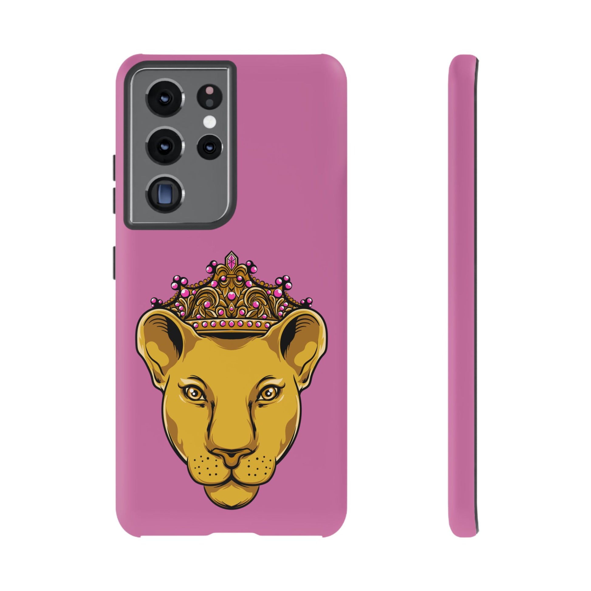Baby pink LIONESS phone case for women - The Original faith-inspired protective cover with bold design