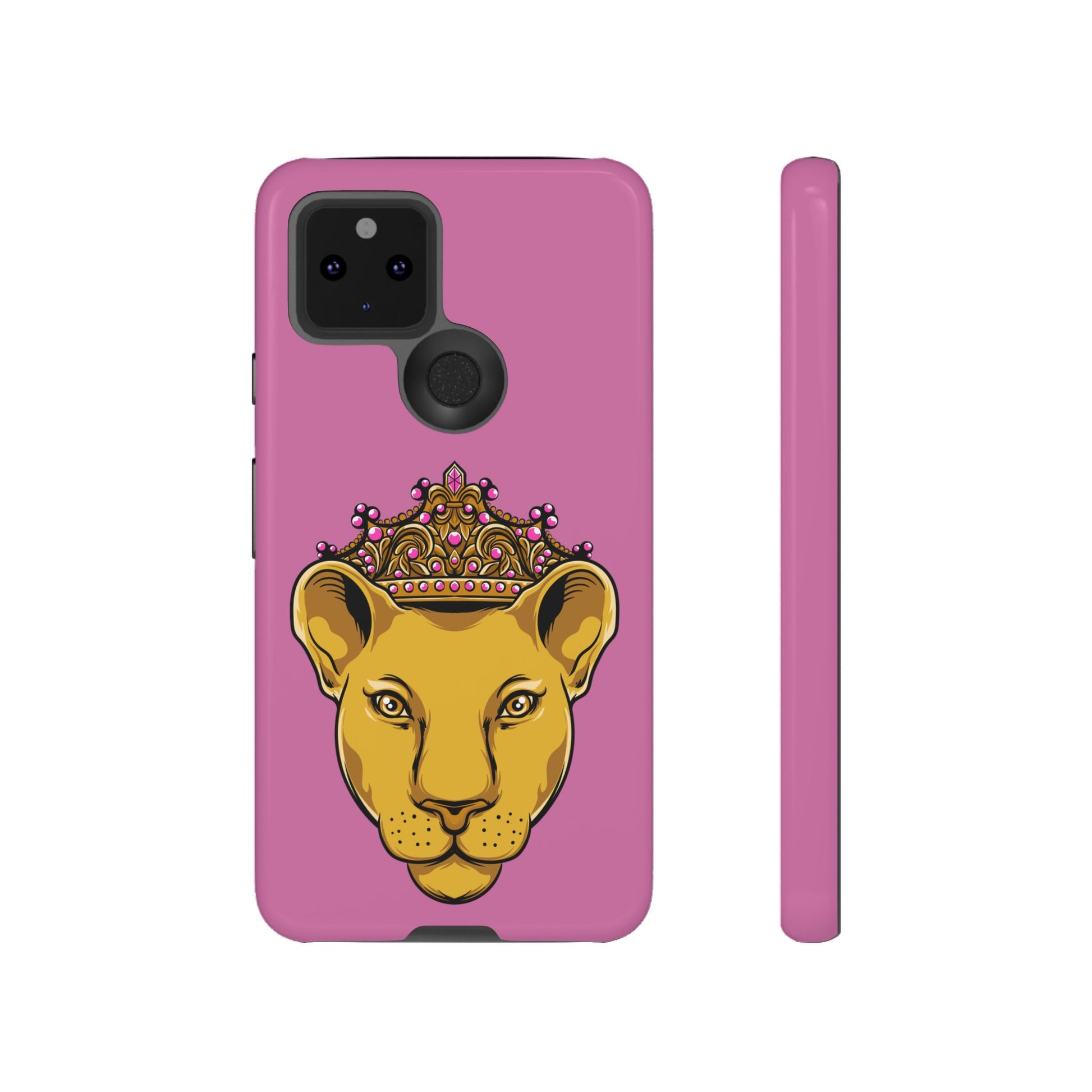 Baby pink LIONESS phone case for women - The Original faith-inspired protective cover with bold design