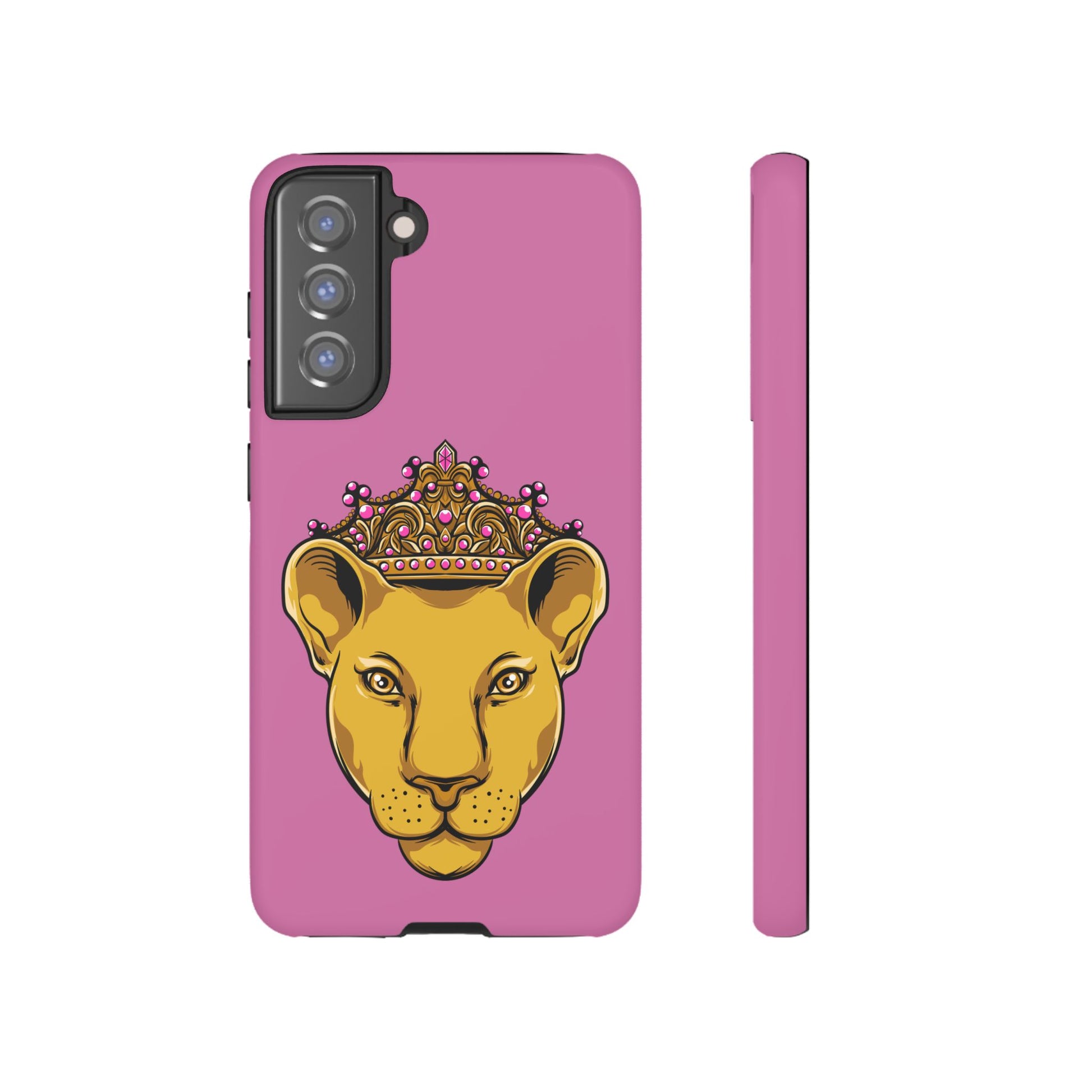 Baby pink LIONESS phone case for women - The Original faith-inspired protective cover with bold design