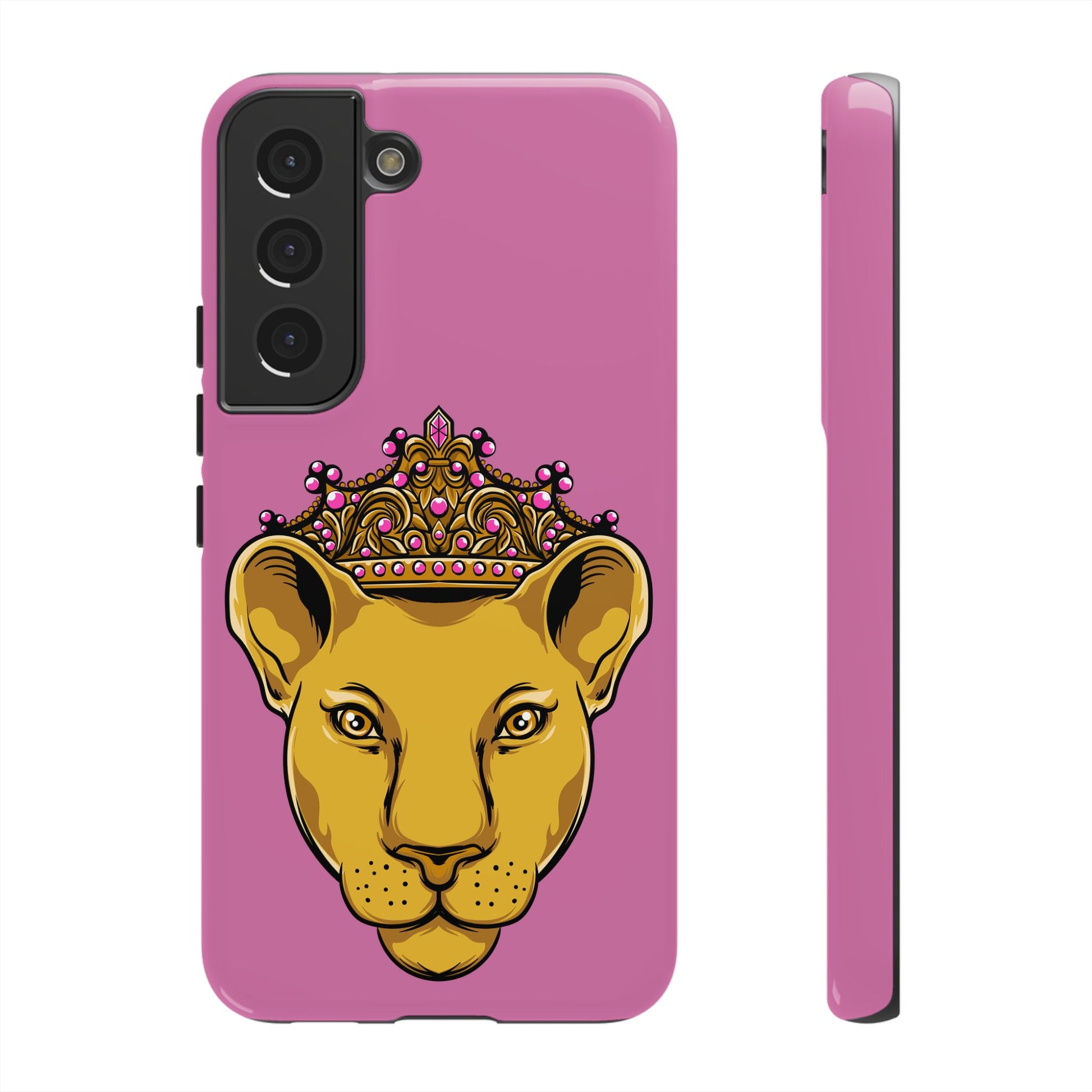 Baby pink LIONESS phone case for women - The Original faith-inspired protective cover with bold design