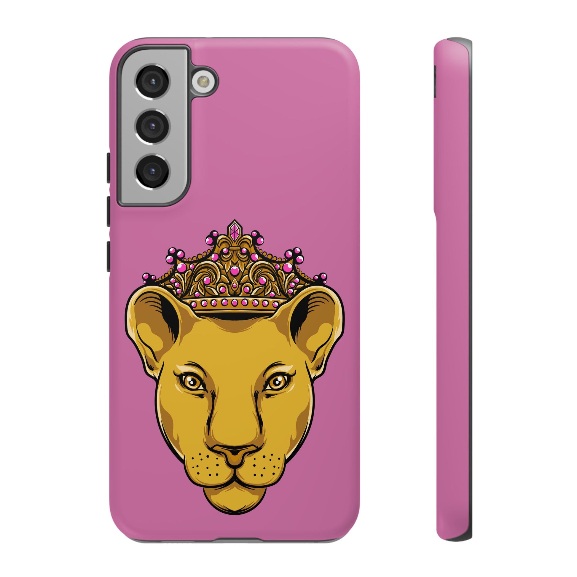 Baby pink LIONESS phone case for women - The Original faith-inspired protective cover with bold design