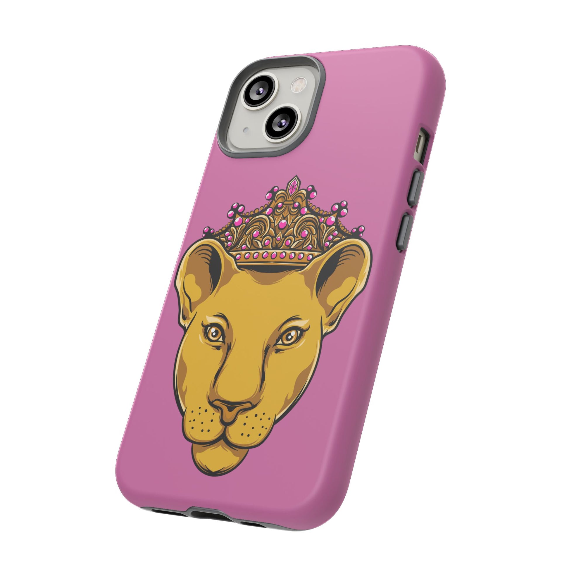 Baby pink LIONESS phone case for women - The Original faith-inspired protective cover with bold design