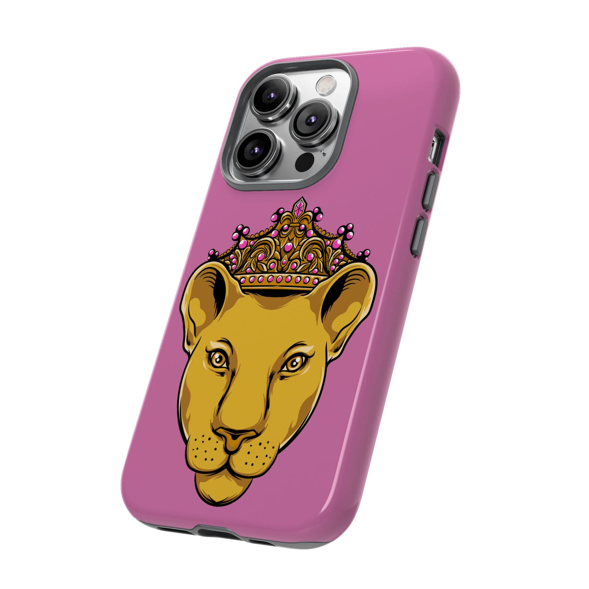 Baby pink LIONESS phone case for women - The Original faith-inspired protective cover with bold design