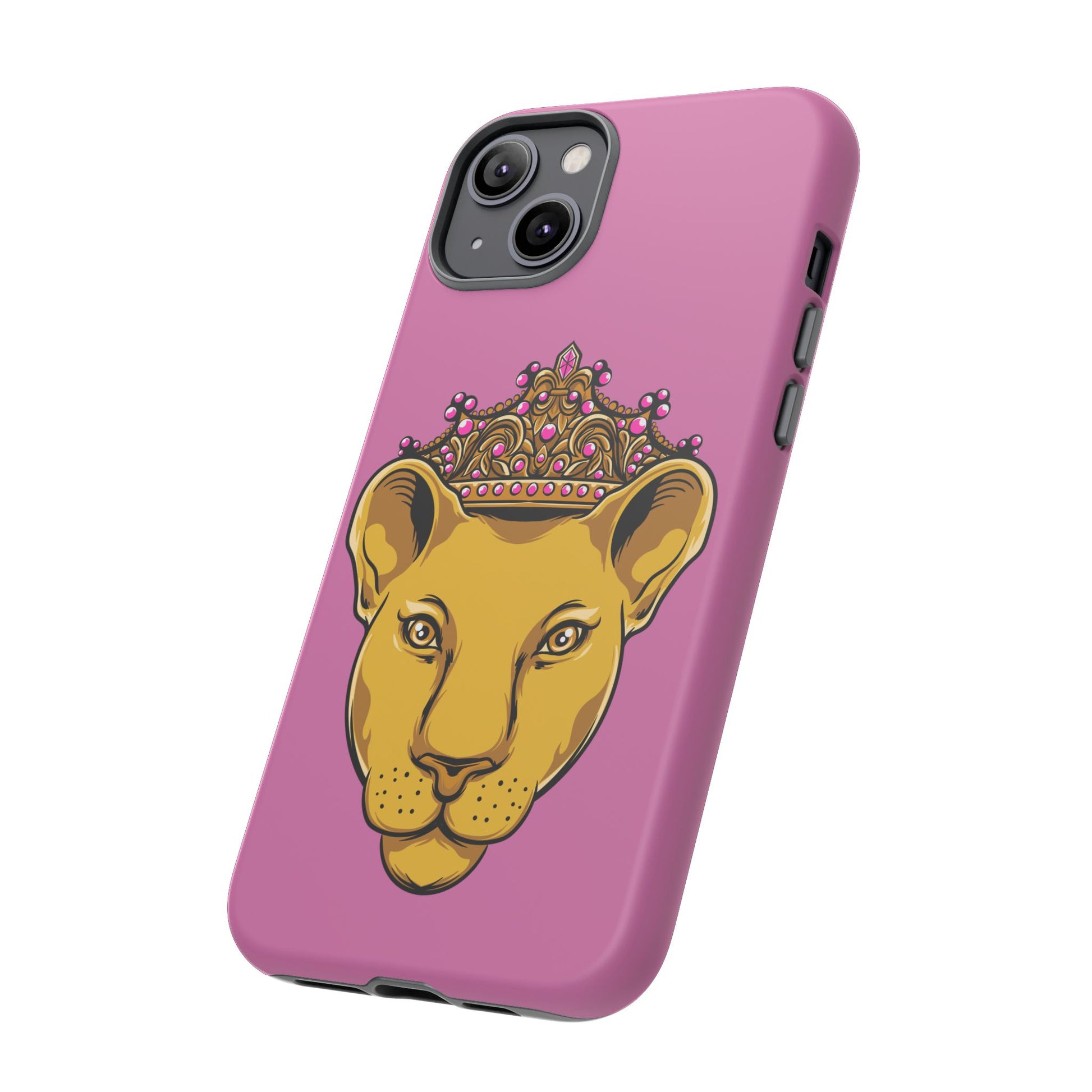Baby pink LIONESS phone case for women - The Original faith-inspired protective cover with bold design