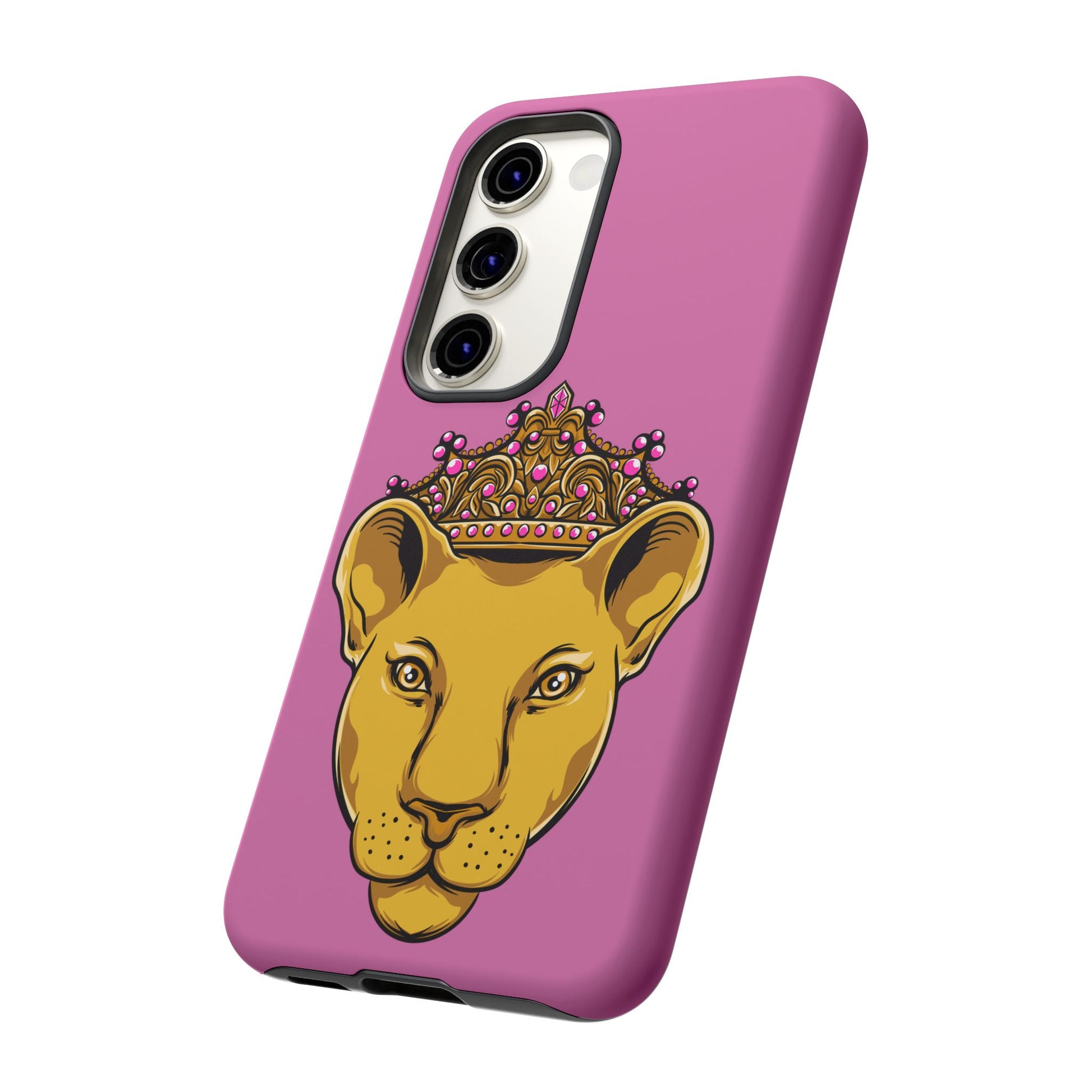 Baby pink LIONESS phone case for women - The Original faith-inspired protective cover with bold design