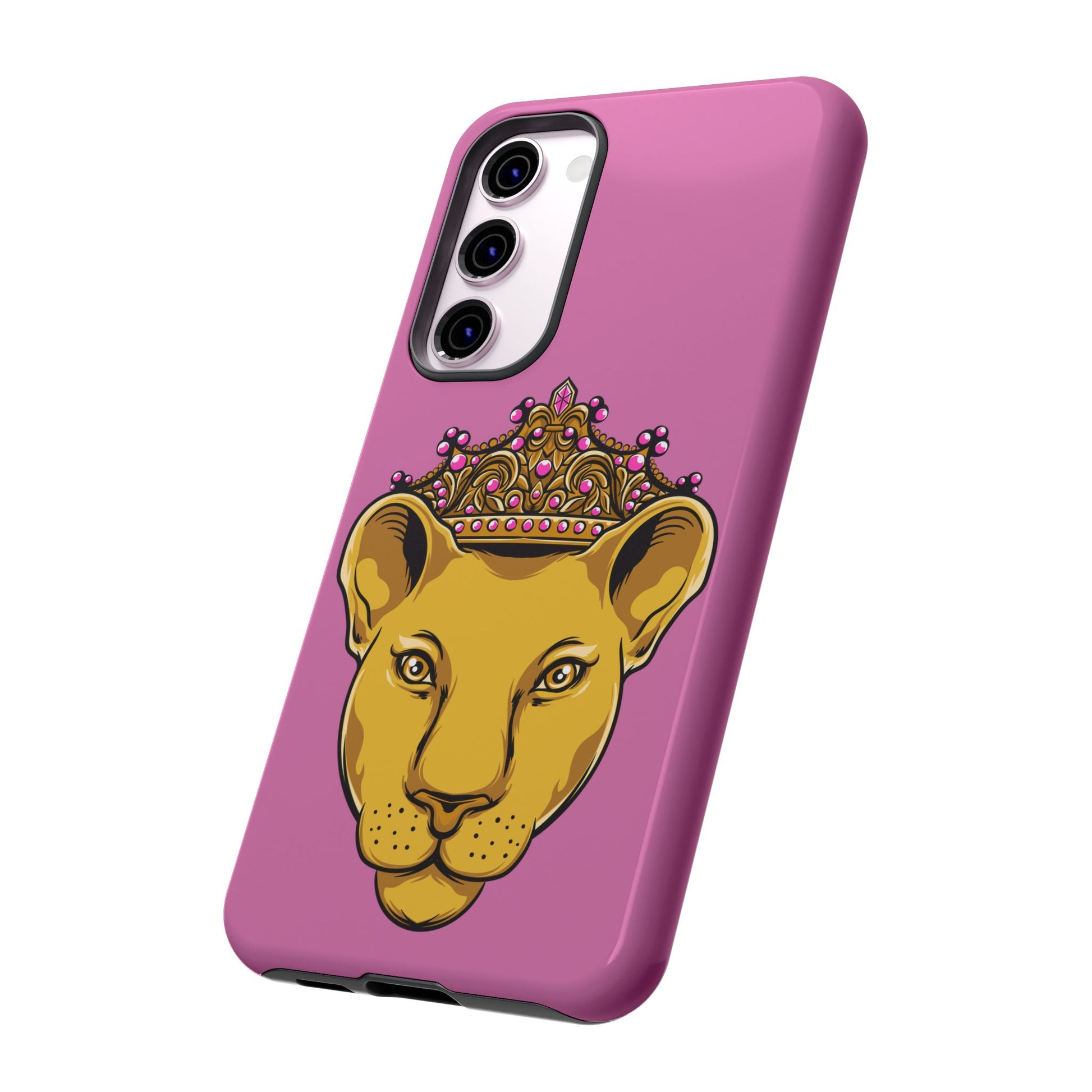Baby pink LIONESS phone case for women - The Original faith-inspired protective cover with bold design