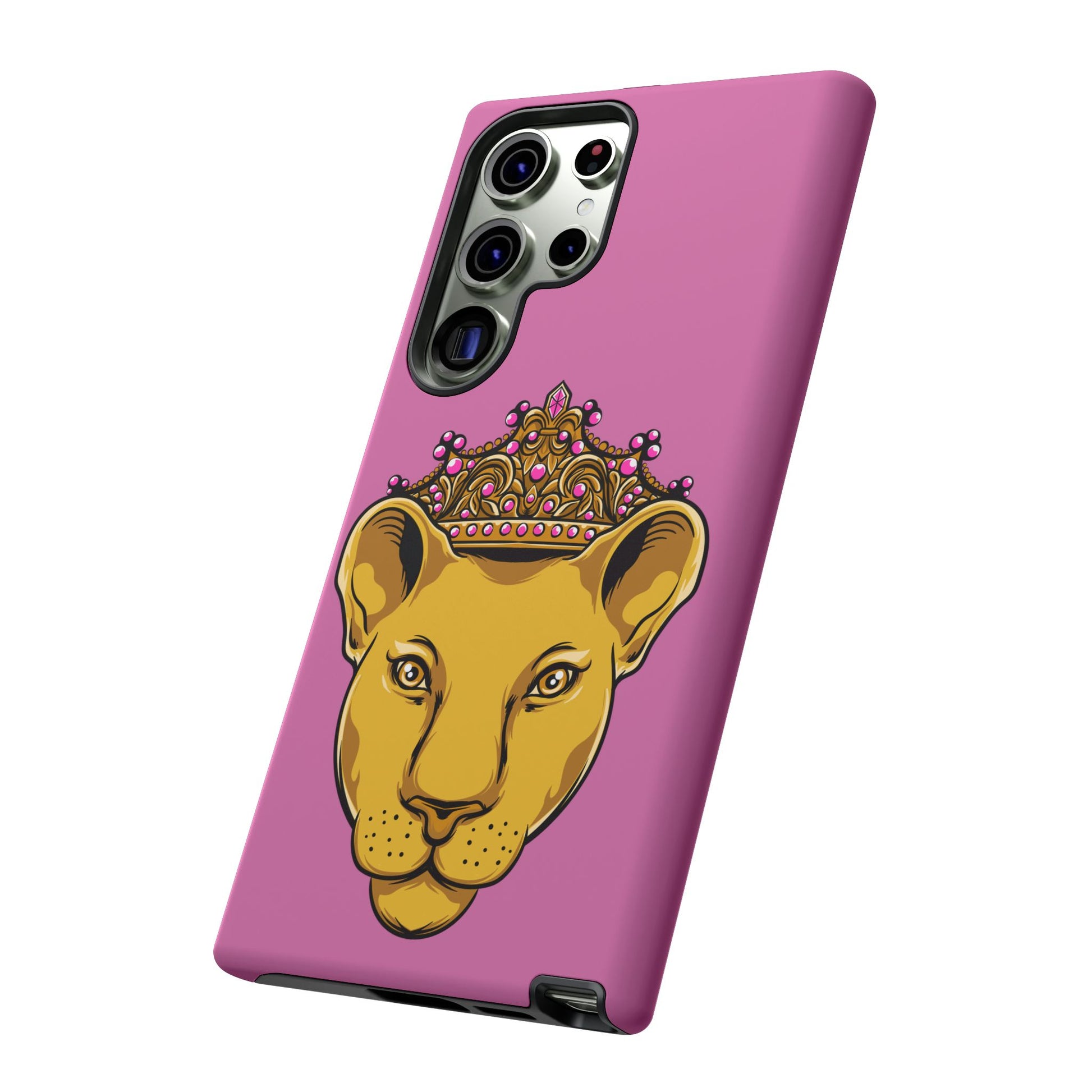 Baby pink LIONESS phone case for women - The Original faith-inspired protective cover with bold design