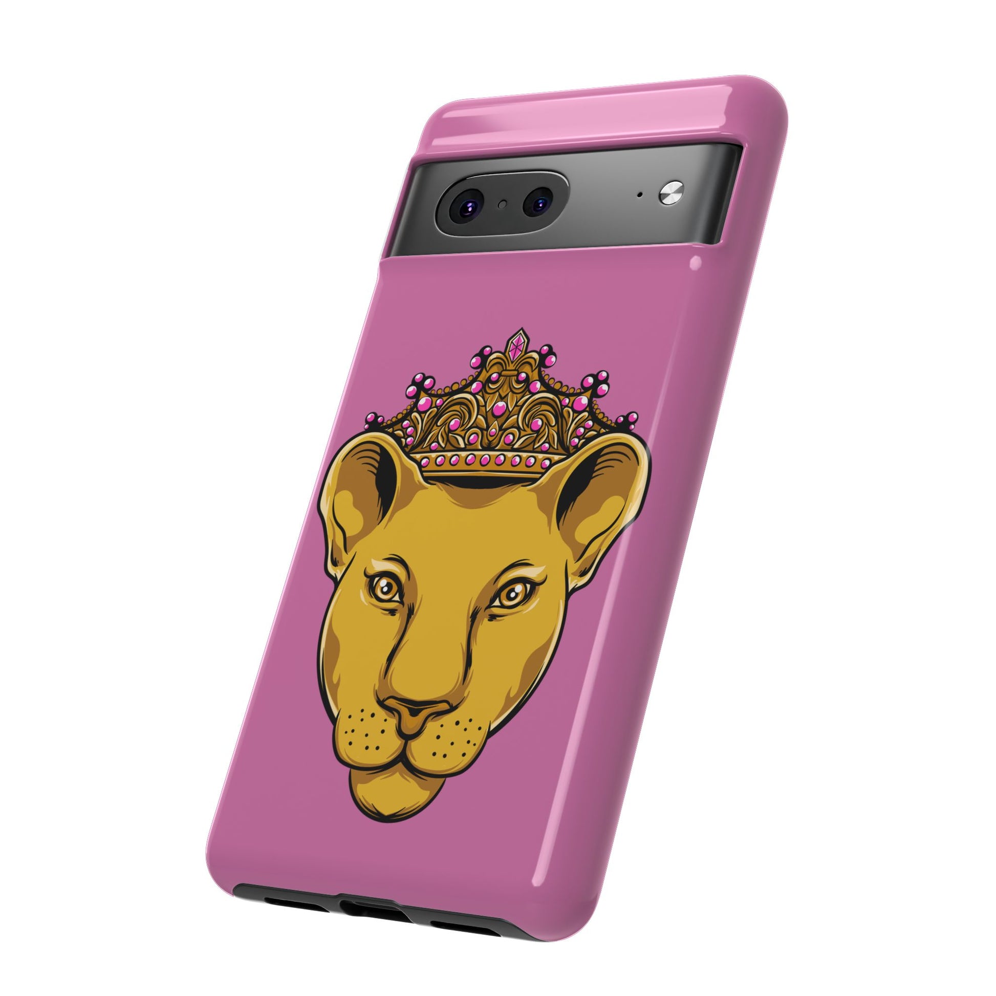Baby pink LIONESS phone case for women - The Original faith-inspired protective cover with bold design