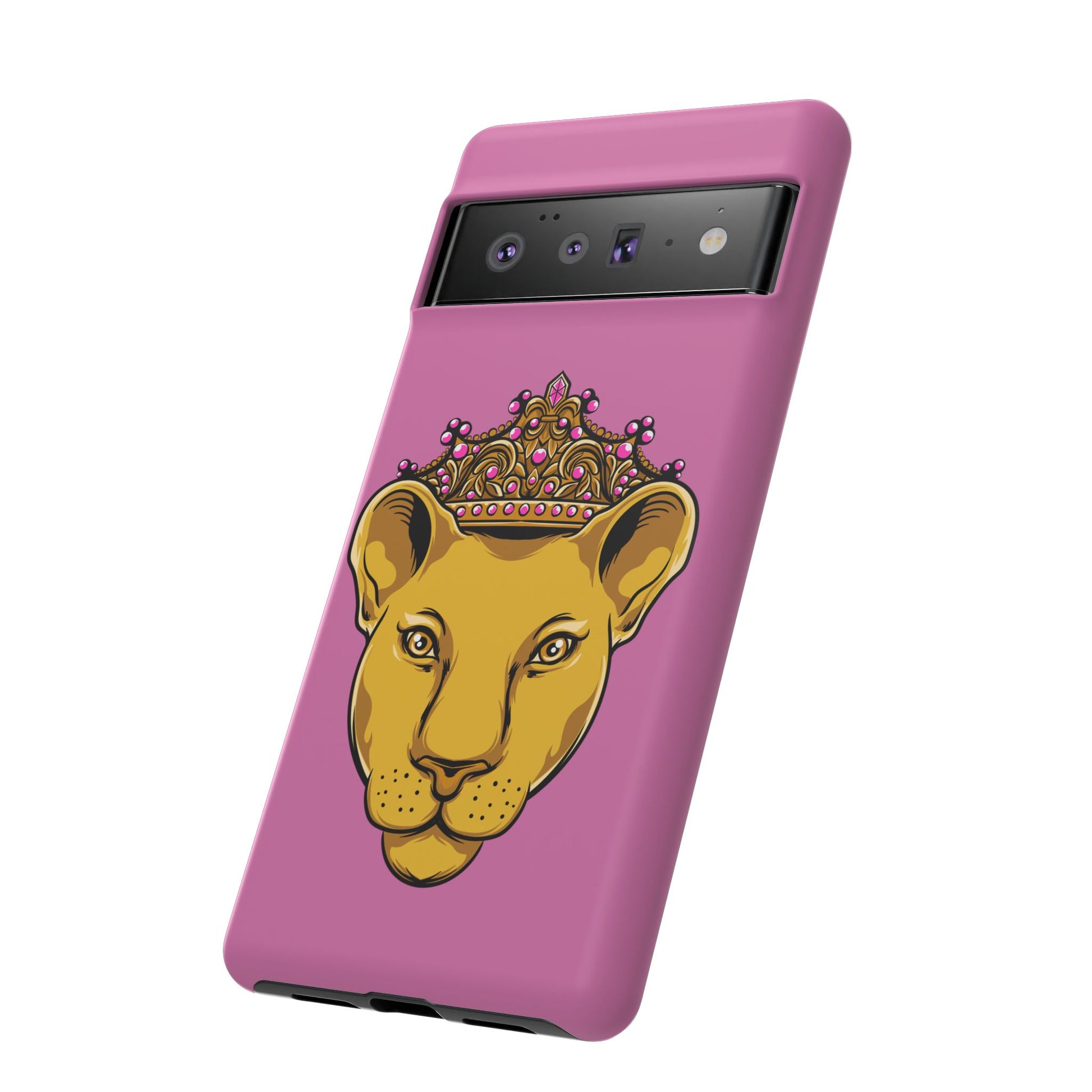 Baby pink LIONESS phone case for women - The Original faith-inspired protective cover with bold design