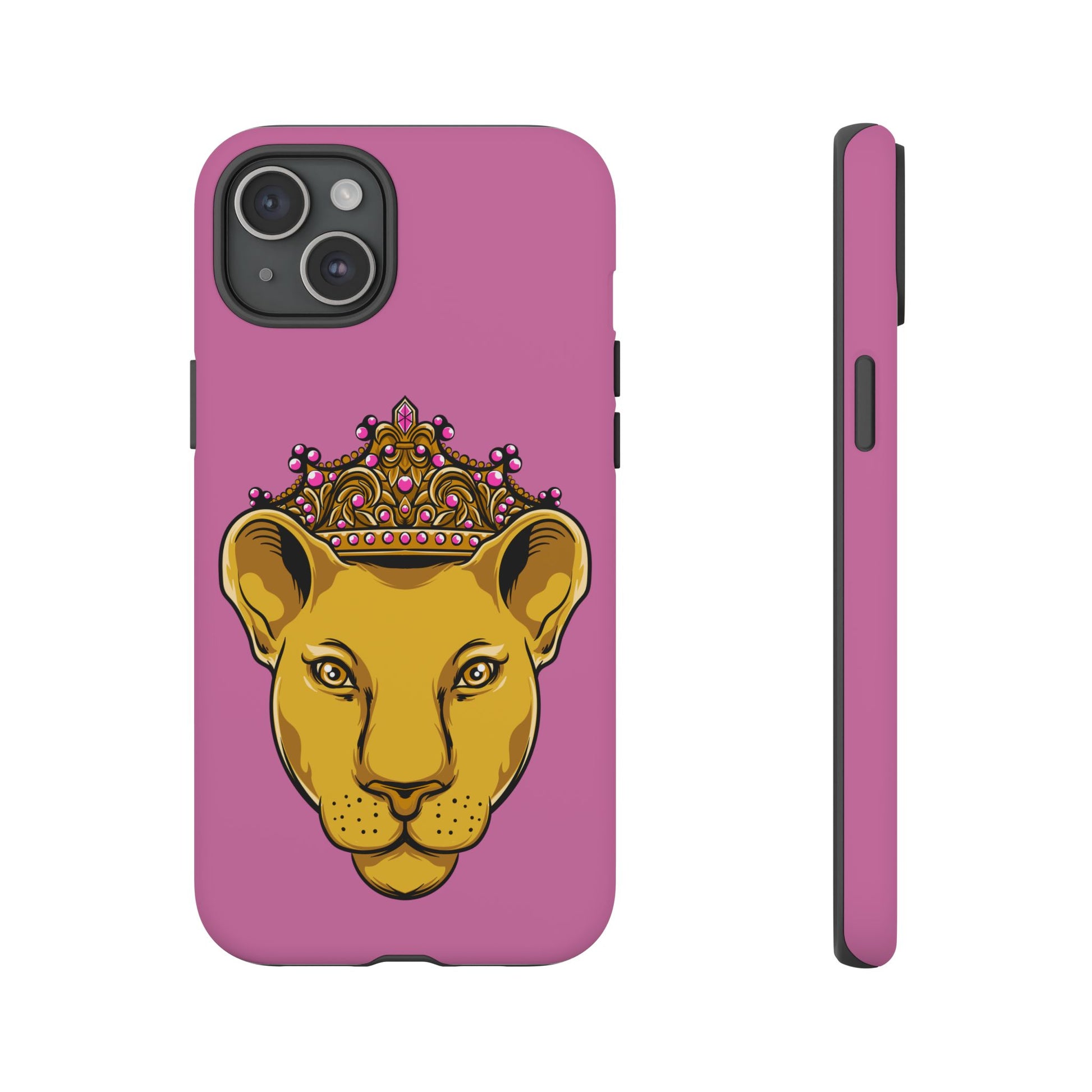 Baby pink LIONESS phone case for women - The Original faith-inspired protective cover with bold design