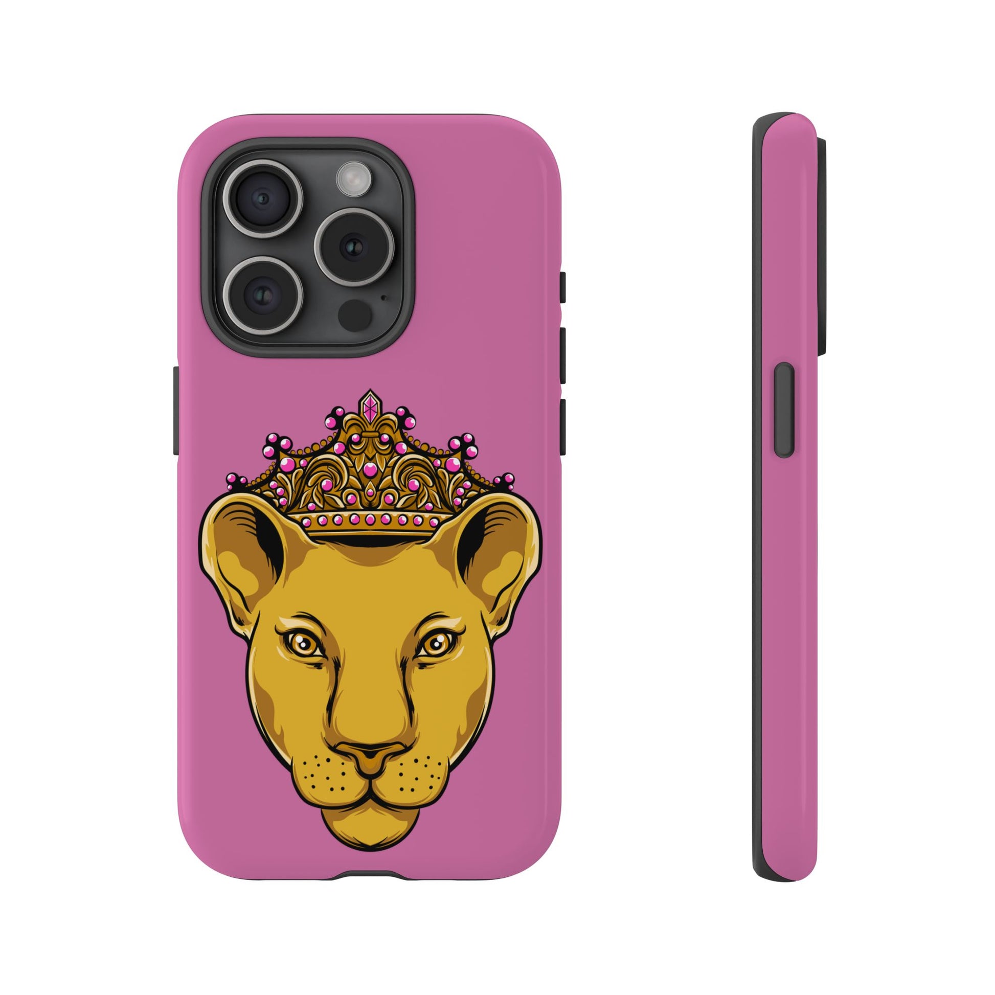 Baby pink LIONESS phone case for women - The Original faith-inspired protective cover with bold design
