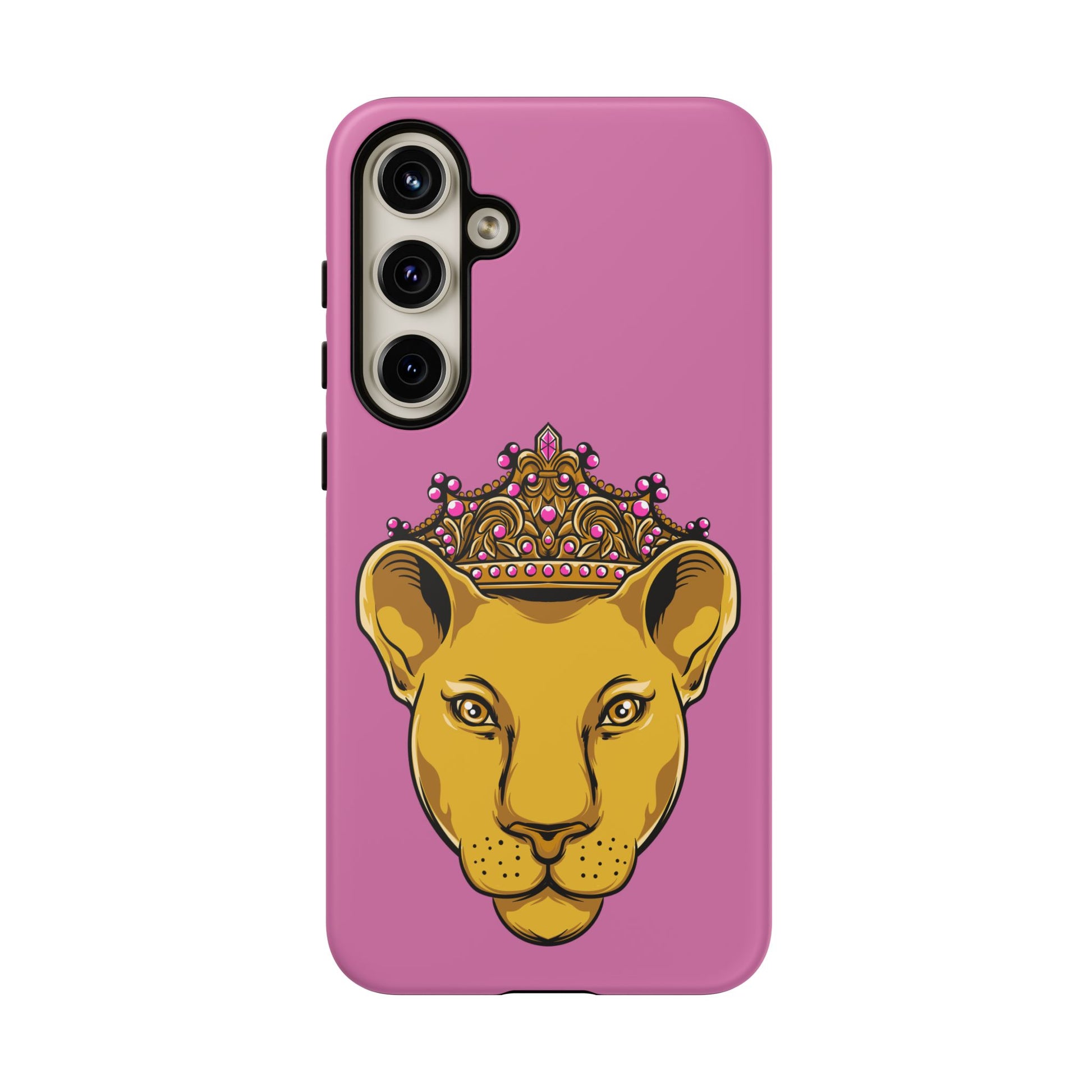 Baby pink LIONESS phone case for women - The Original faith-inspired protective cover with bold design