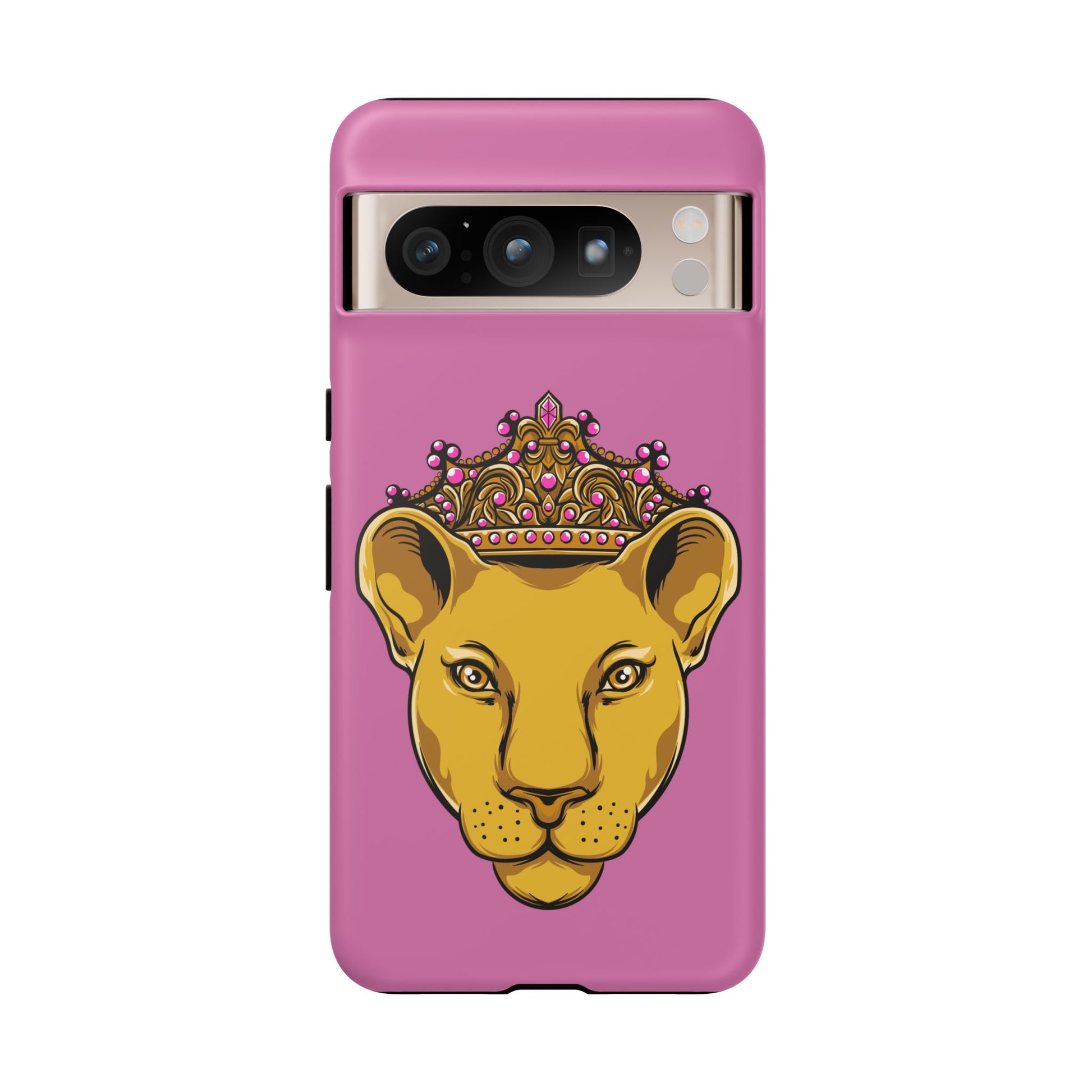 Baby pink LIONESS phone case for women - The Original faith-inspired protective cover with bold design