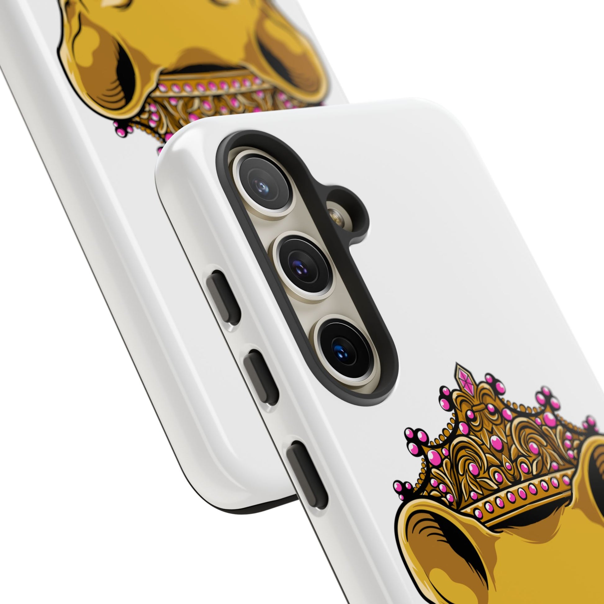 White LIONESS phone case celebrating faith and strength, perfect gift for Christian women