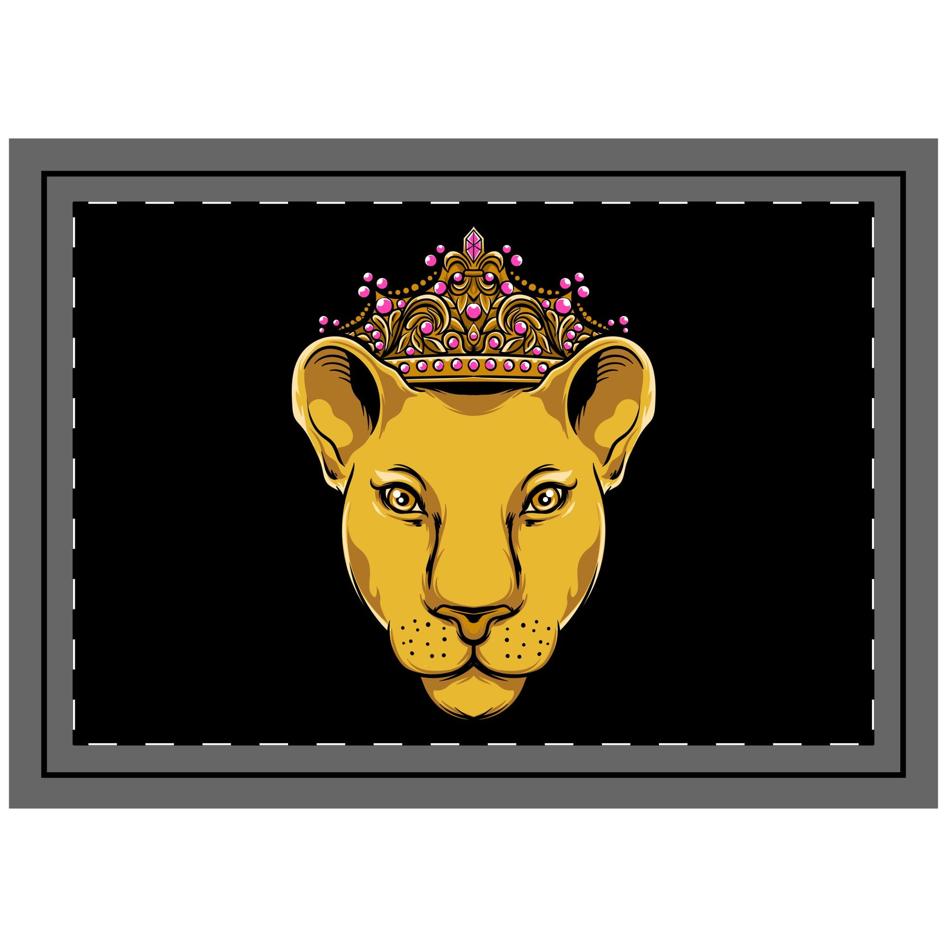 Black pillow with LIONESS from The Original - faith wear