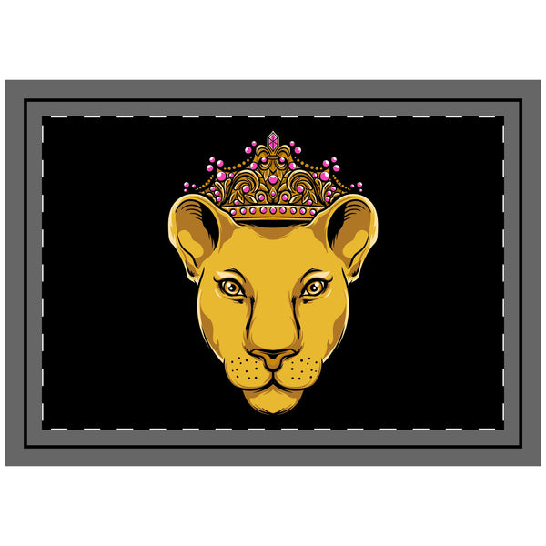 Black pillow with LIONESS from The Original - faith wear