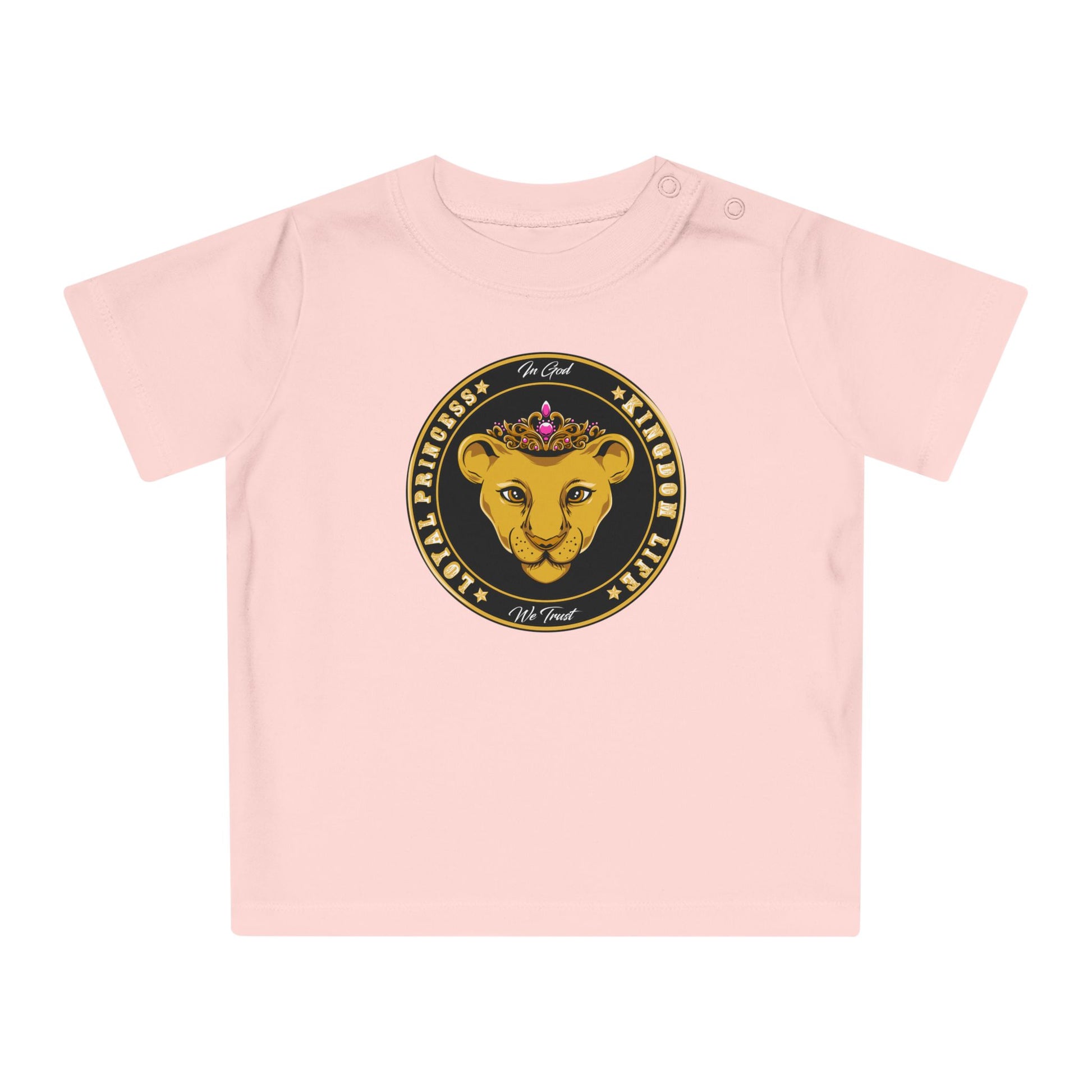 LOYAL PRINCESS baby T-shirt in organic cotton with Christian design – The Original faithwear