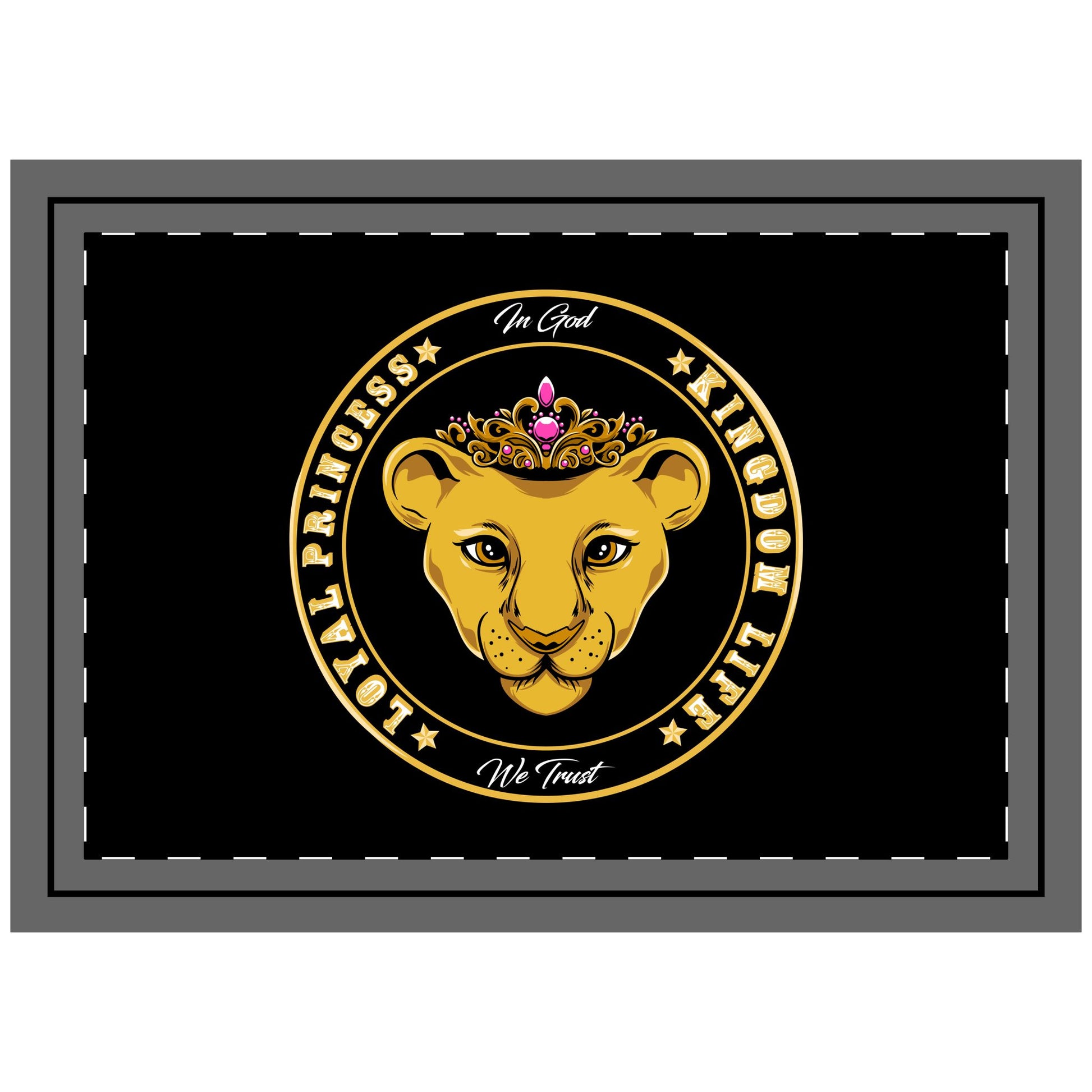 Black pillow over with The Originals imprint: LOYAL PRINCESS
