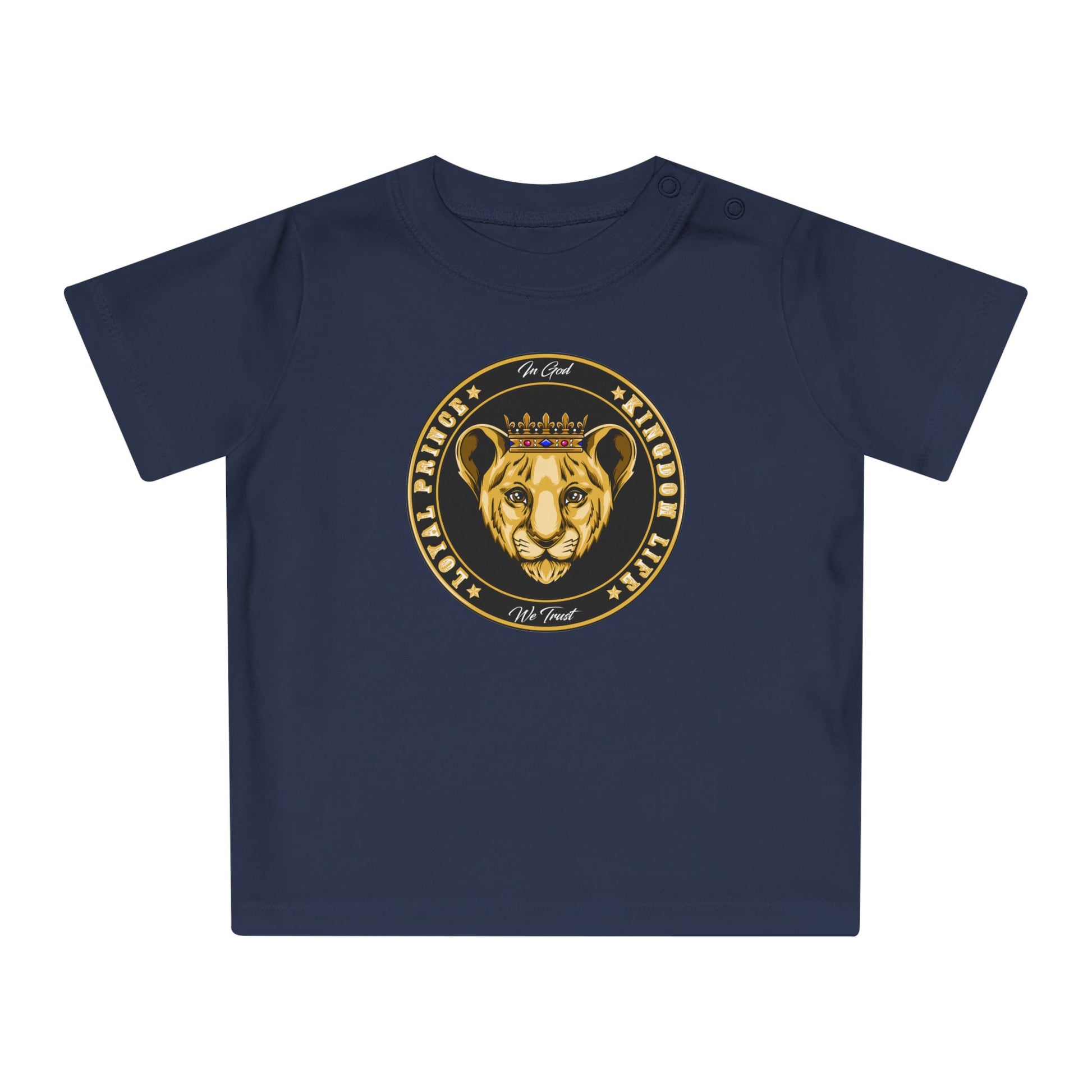 Blue LOYAL PRINCE organic cotton baby t-shirt from The Original – Christian faithwear
