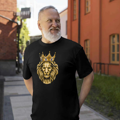 GOTS certified T-shirt GOLD LION
