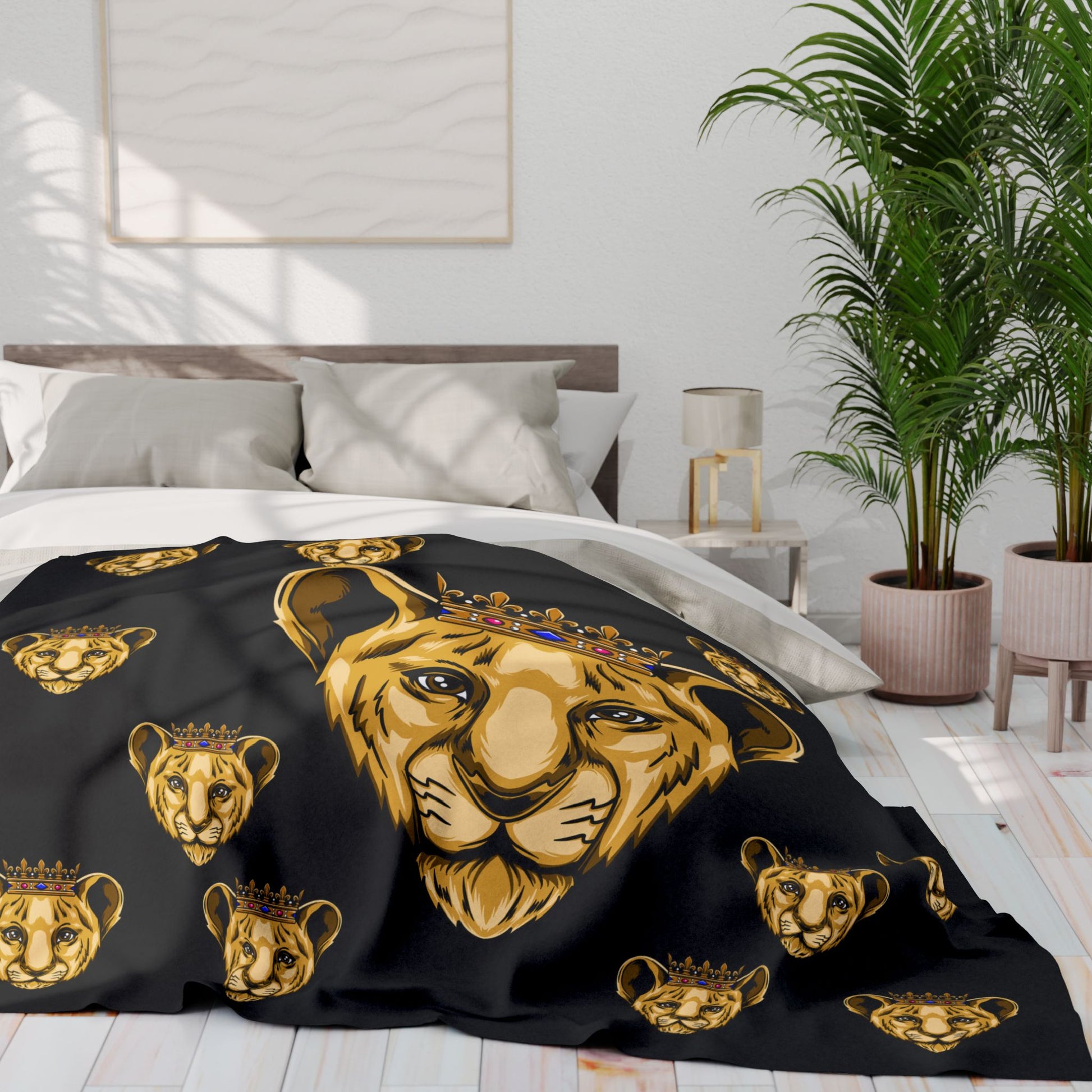 Black PRINCE blanket for baby shower, baptism or special occasions from The Original