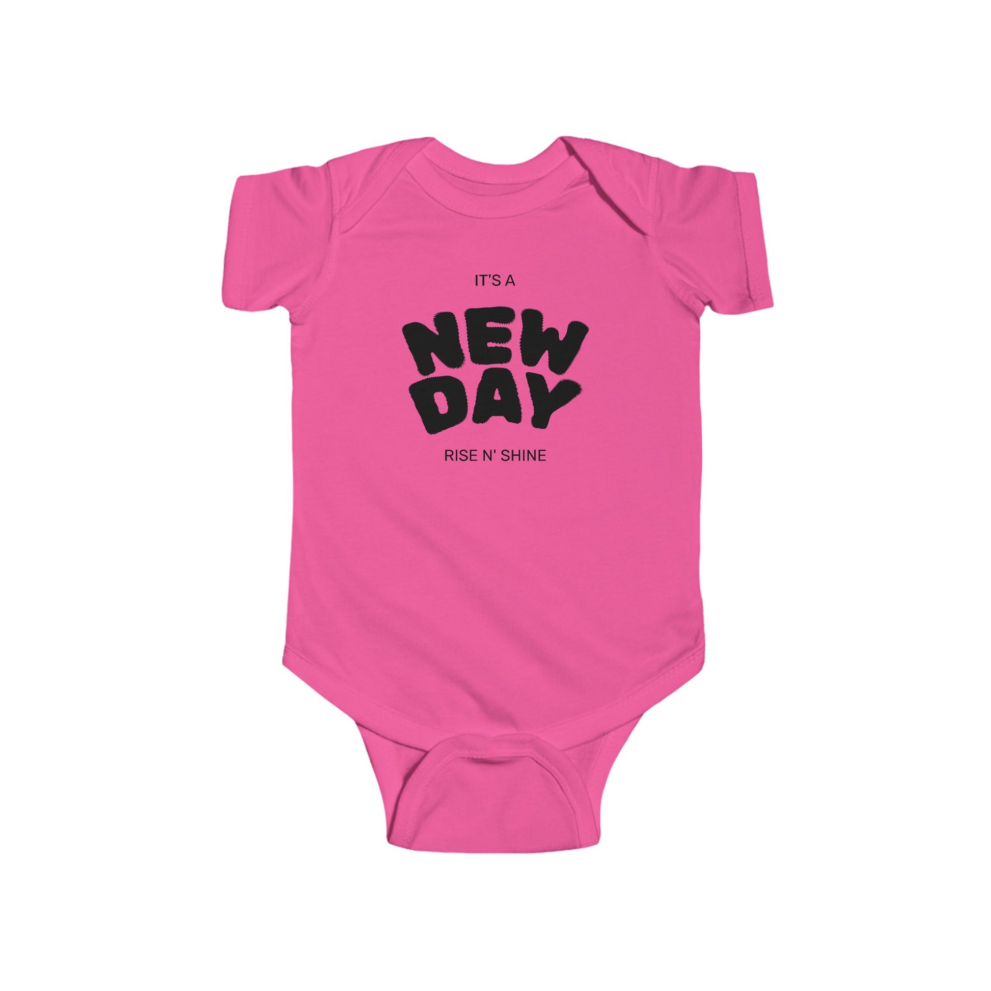 Organic cotton baby bodysuit for infants, bold lines print, gender-neutral from The Original