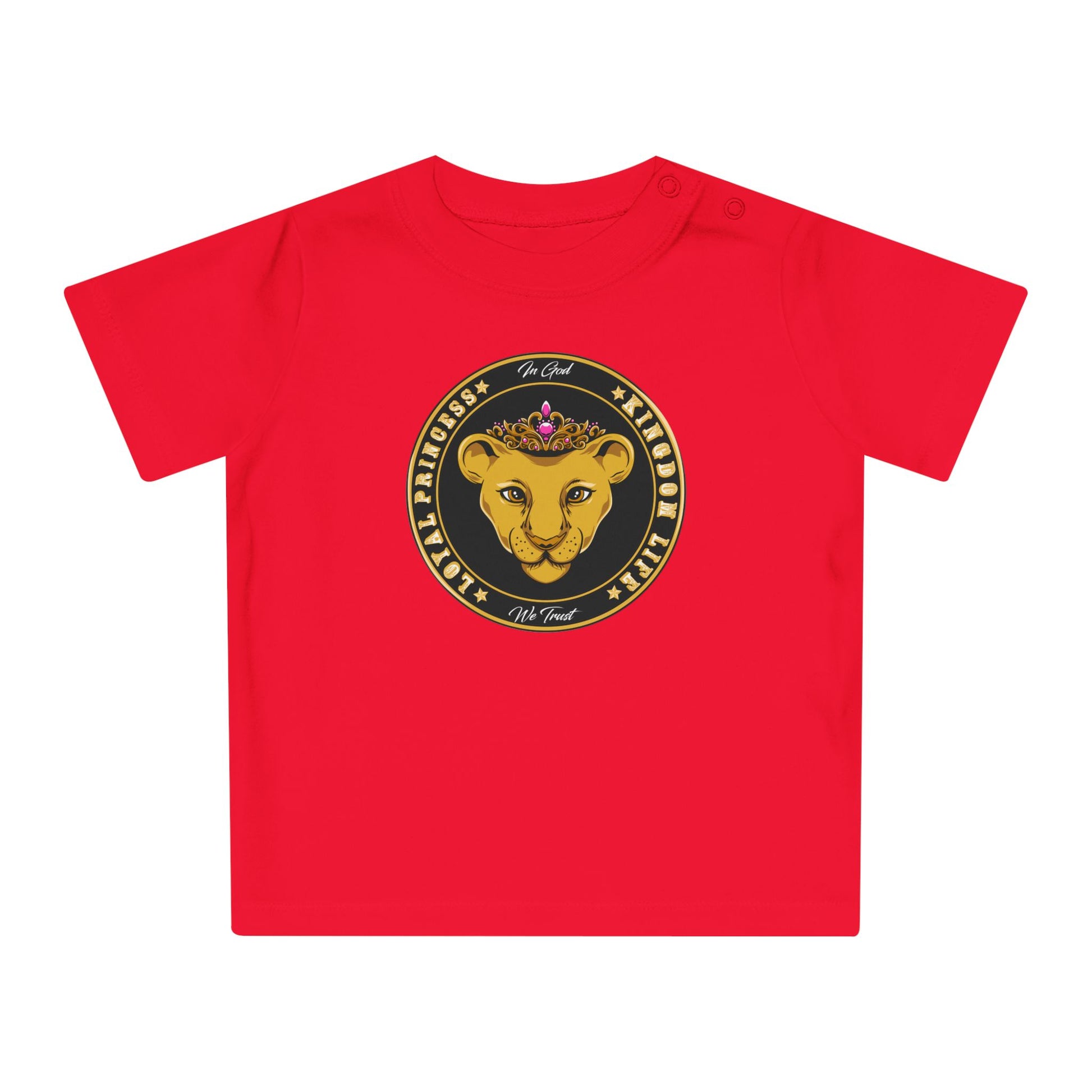 LOYAL PRINCESS baby T-shirt in organic cotton with Christian design – The Original faithwear