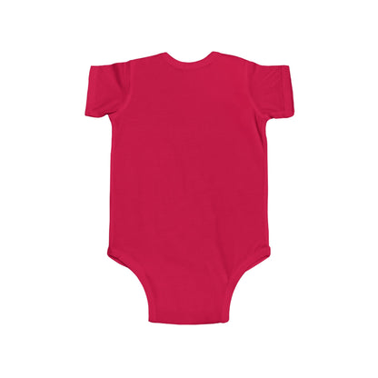 Back view of infant bodysuit with funny print Baby sis from The Original