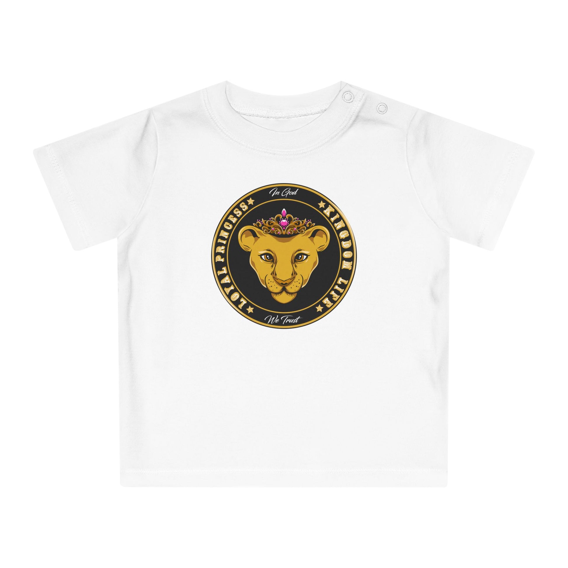 LOYAL PRINCESS baby T-shirt in organic cotton with Christian design – The Original faithwear